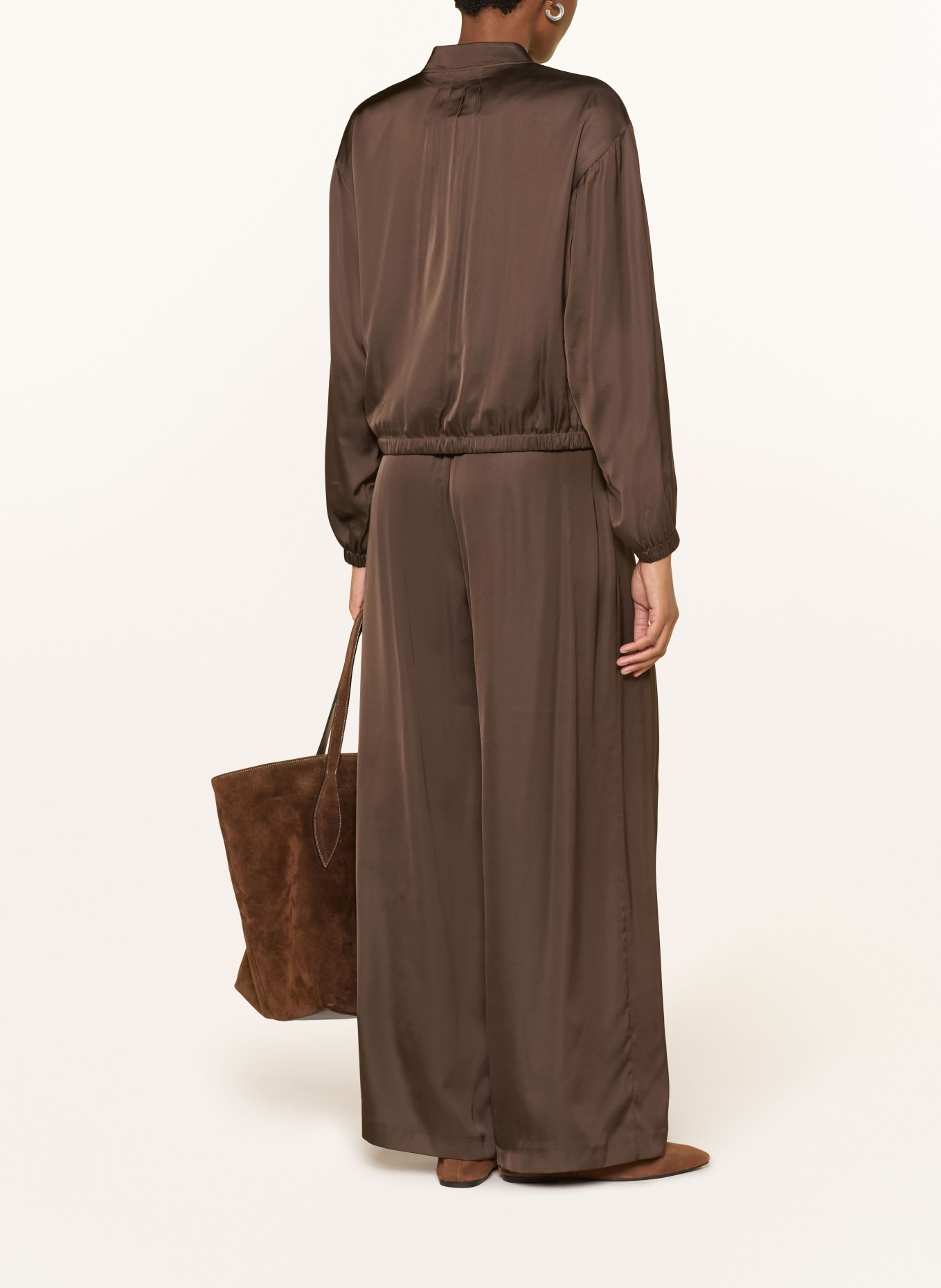 comma Satinblouson: DUNKELBRAUN