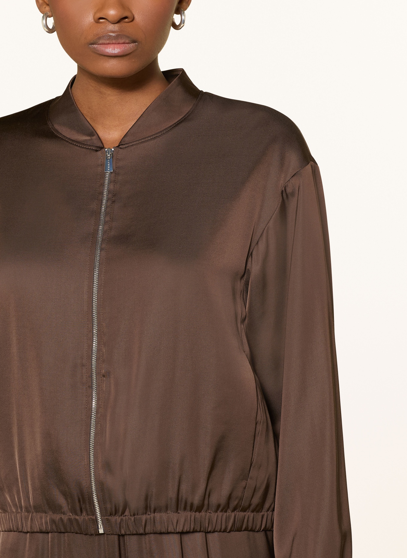 comma Satinblouson: DUNKELBRAUN