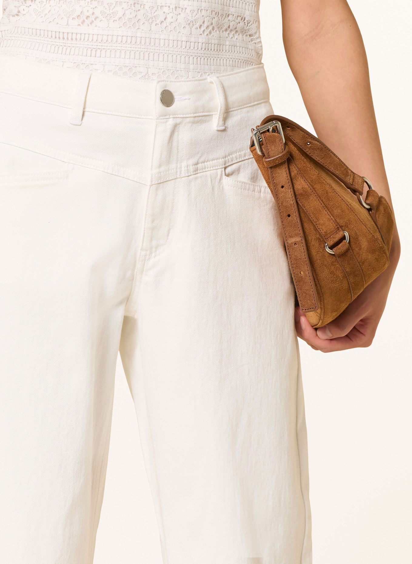 comma Barrel Jeans: 0100 WHITE