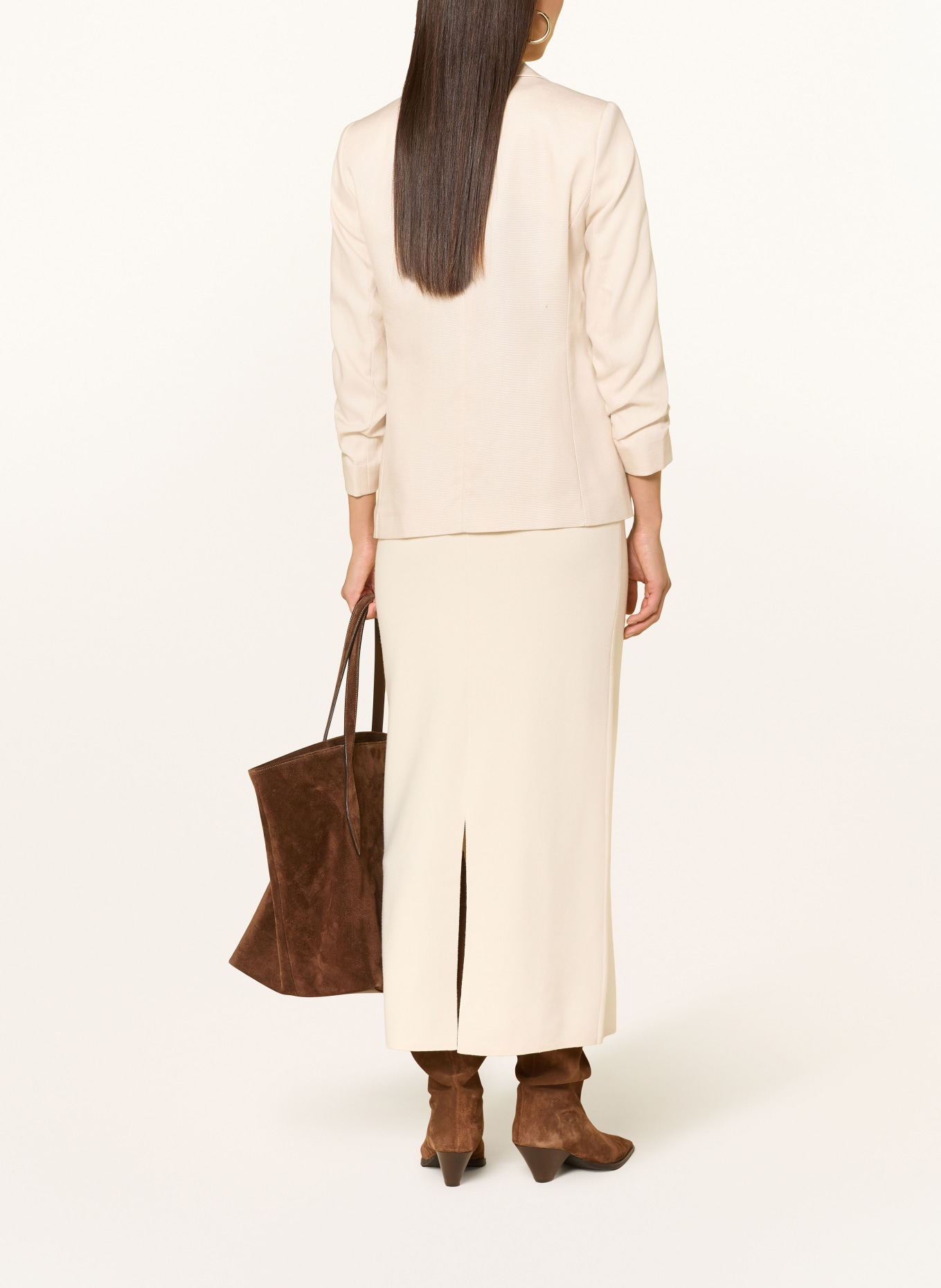 comma Blazer mit 3/4-Arm: CREME