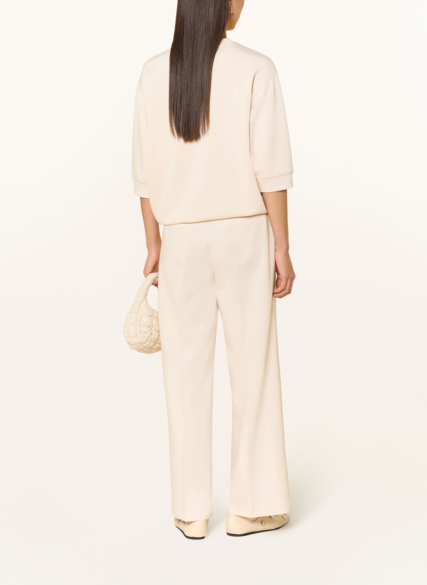 comma Sweatshirt mit 3/4-Arm: CREME