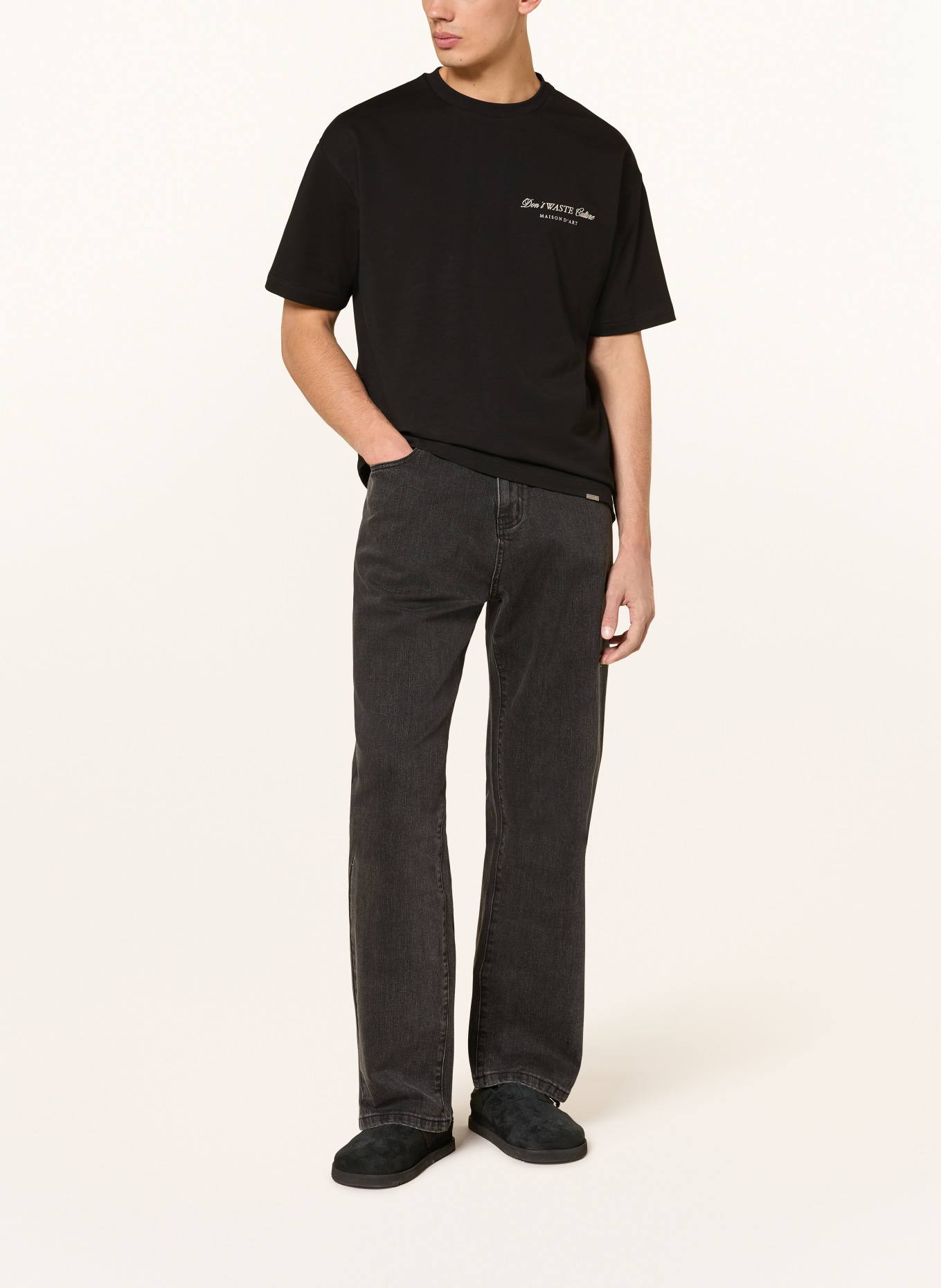 don't waste culture Trička GAVINA ORNAMENT: ČERNÁ