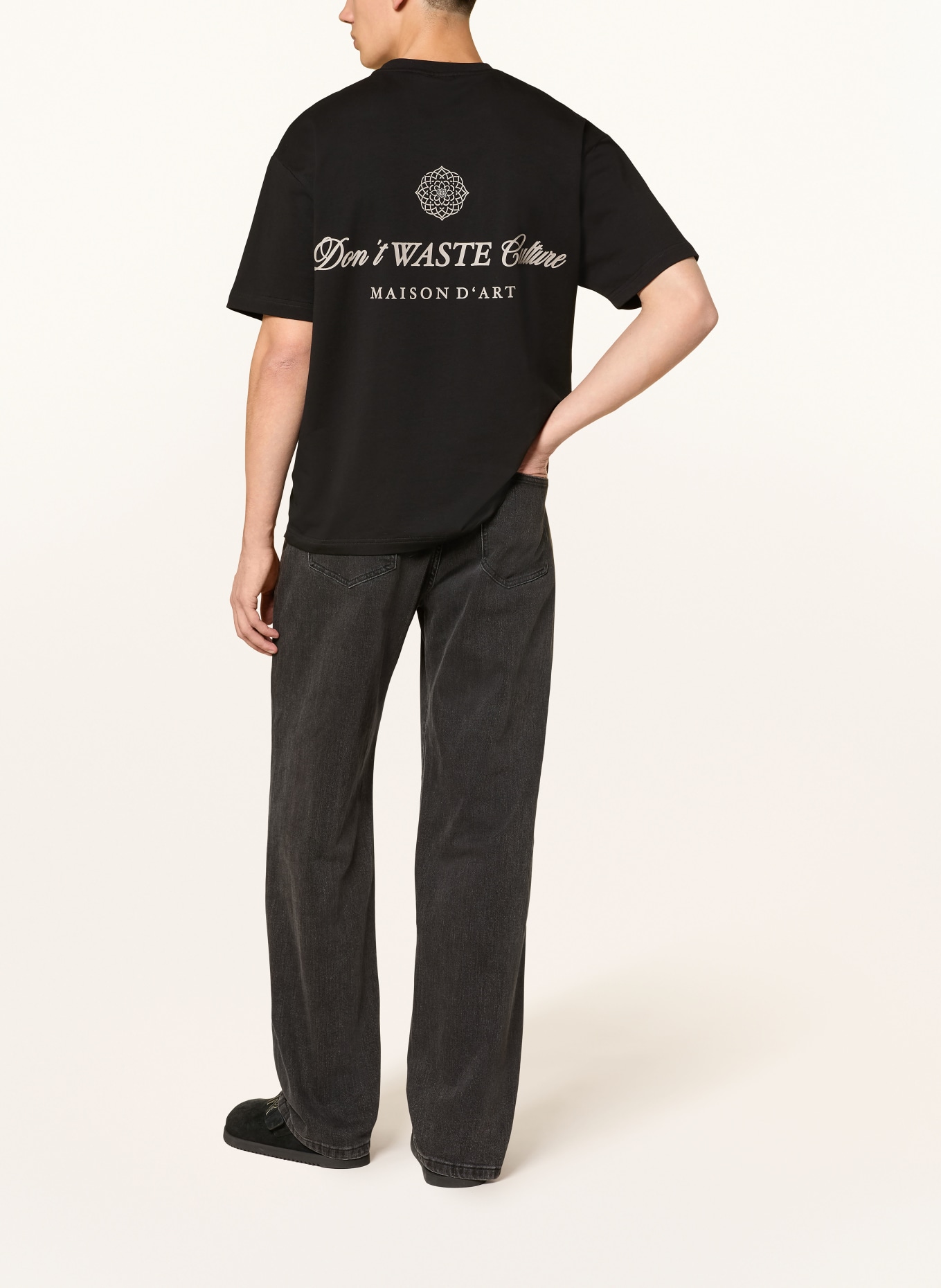 don't waste culture Trička GAVINA ORNAMENT: ČERNÁ