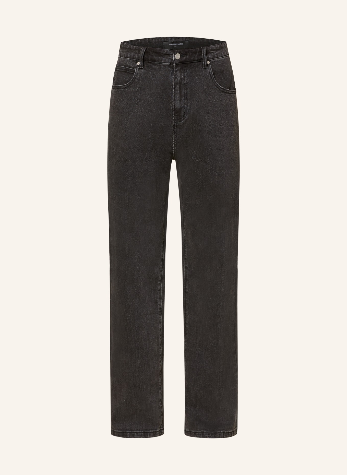 don't waste culture LAZARE Wide Fit Jeans: WASHED BLACK