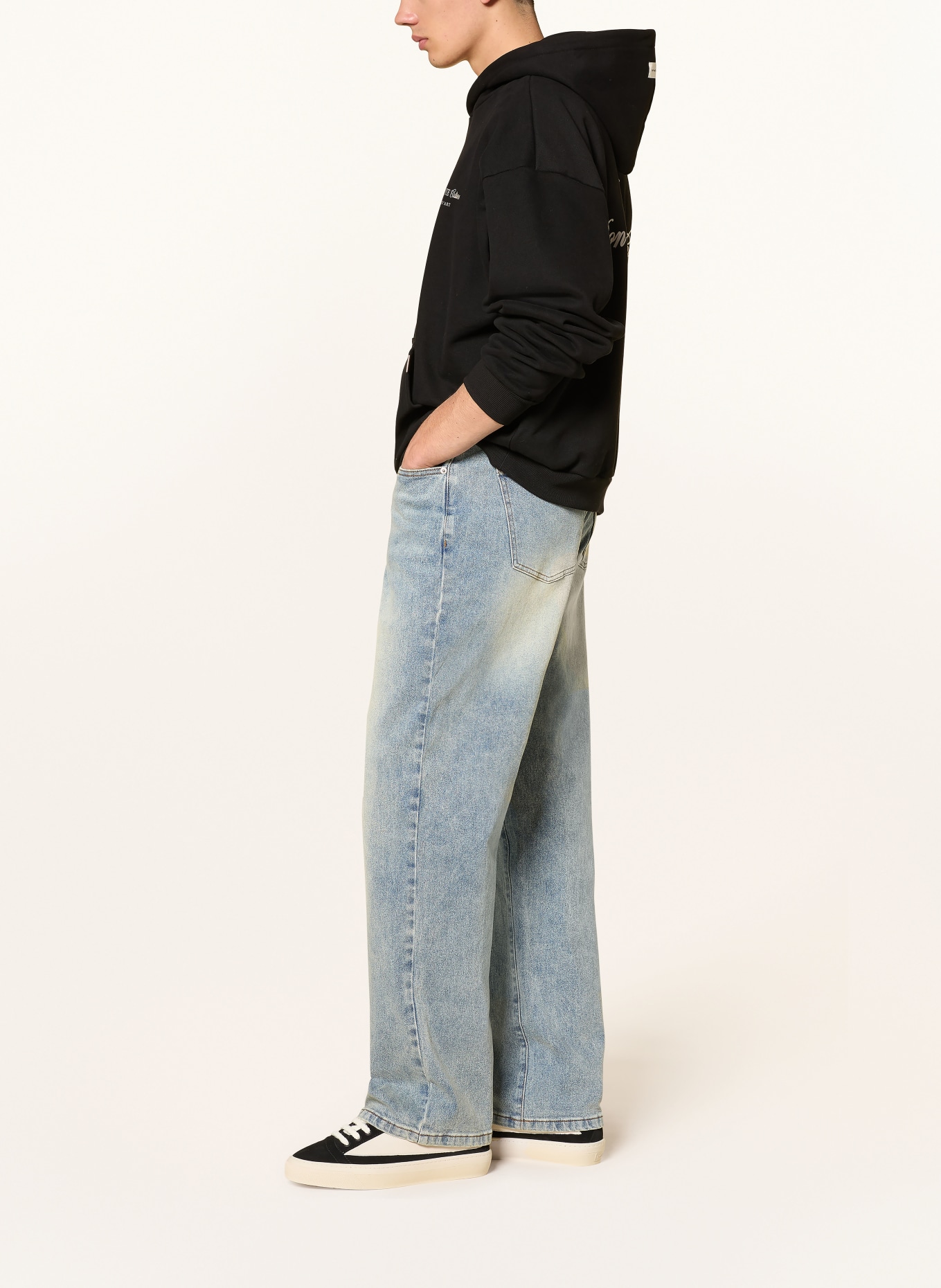 don't waste culture LAZARE Wide Fit Jeans: LIGHT BLUE