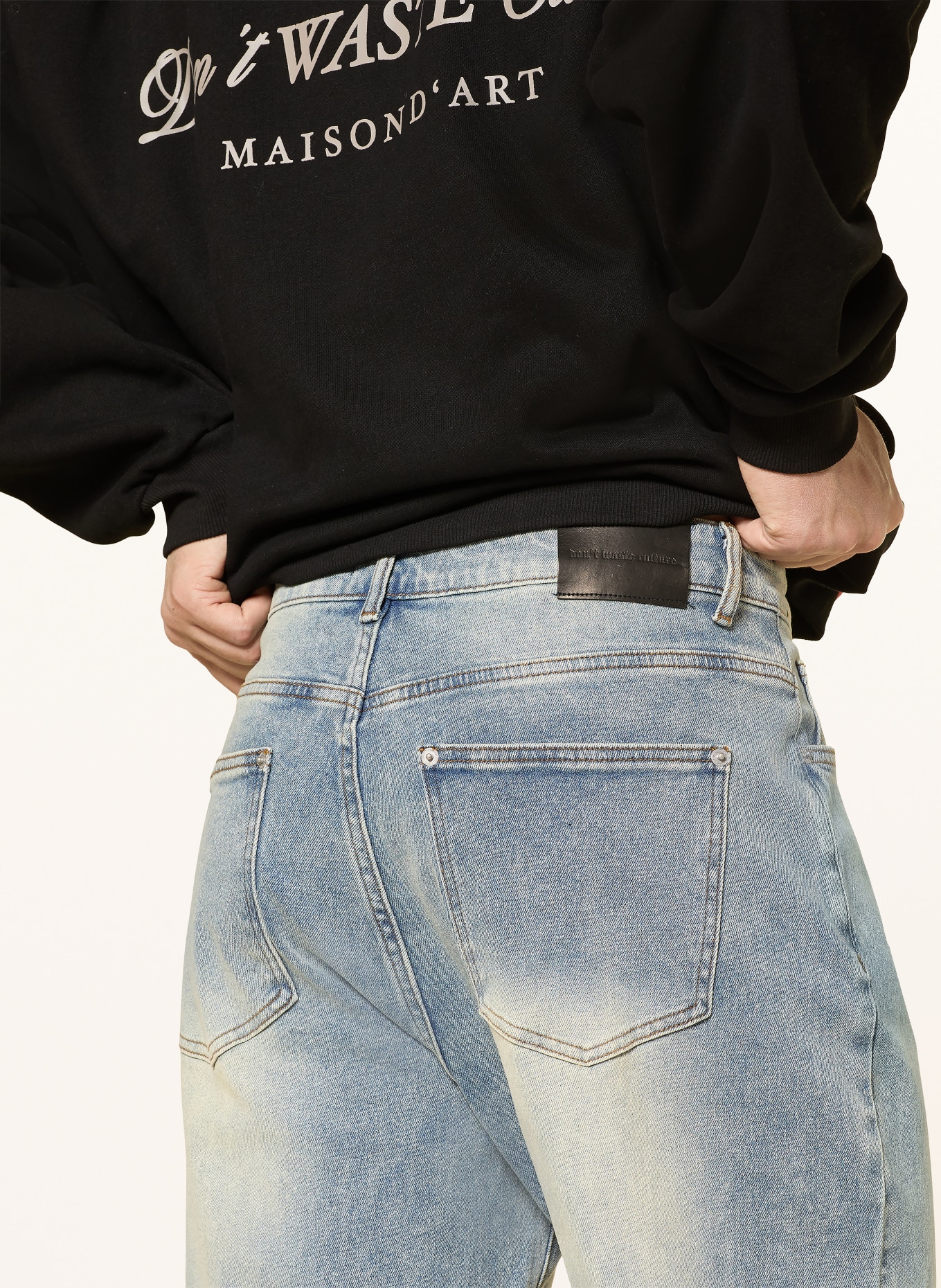 don't waste culture LAZARE Wide Fit Jeans: LIGHT BLUE