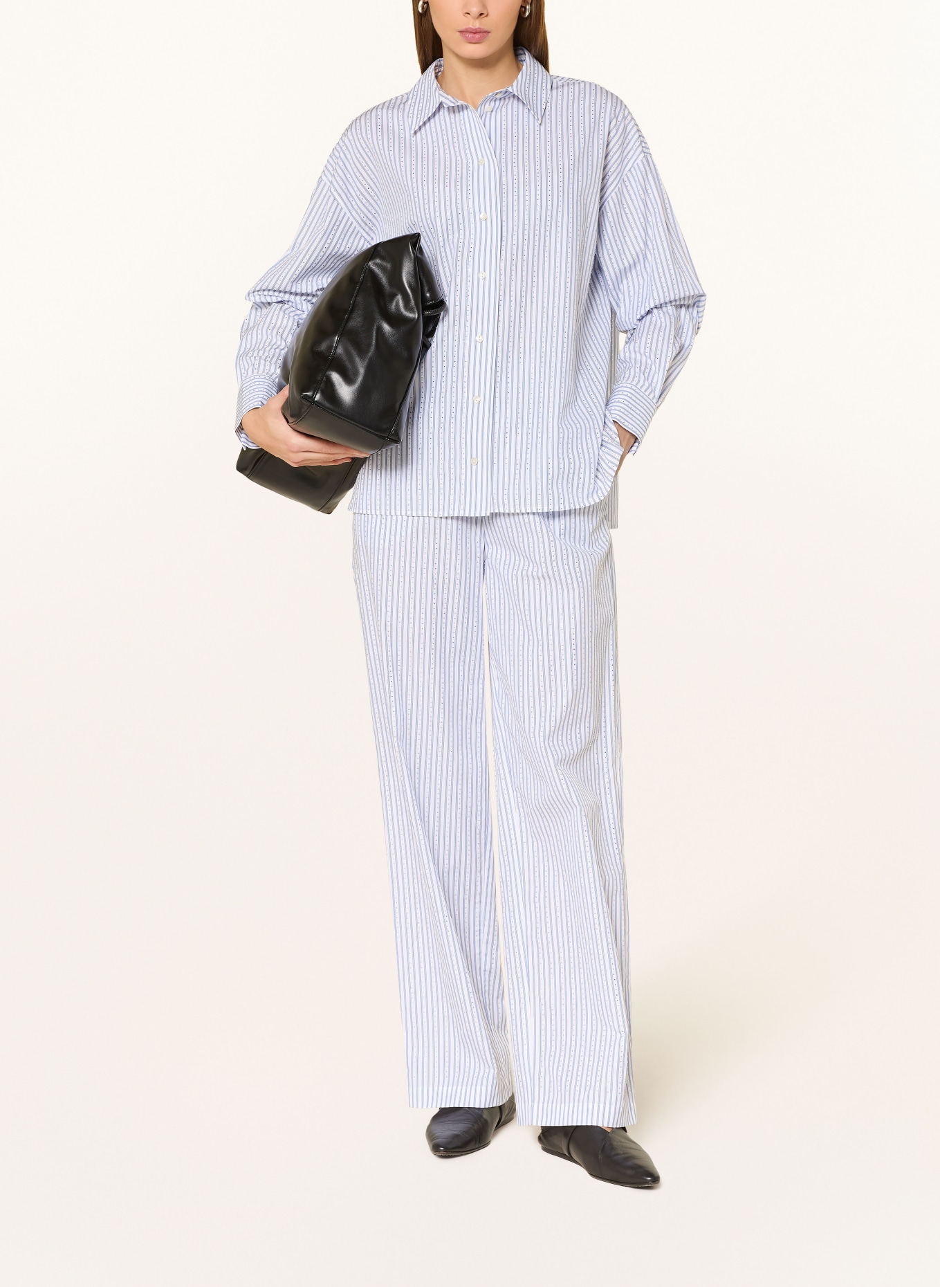 Rich & Royal Bluzka z kamieniami ozdobnymi: BIAŁY / JASNONIEBIESKI