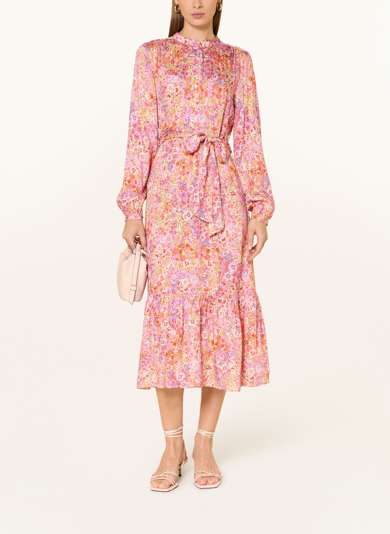 Rich & Royal dress: PINK / DARK PURPLE / ORANGE