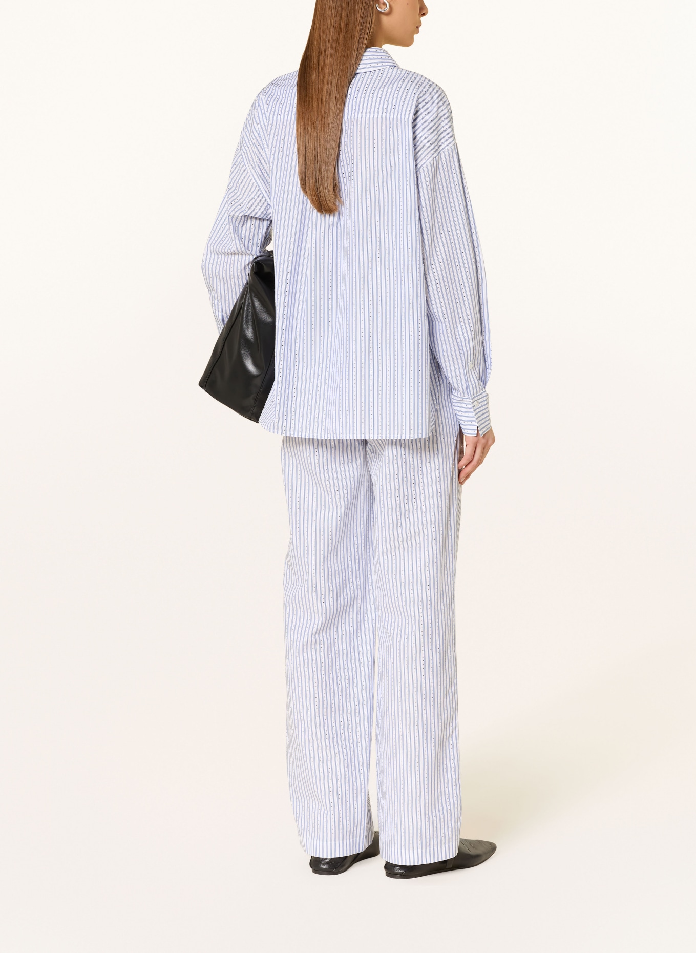 Rich & Royal Pants with gemstones: WHITE / BLUE