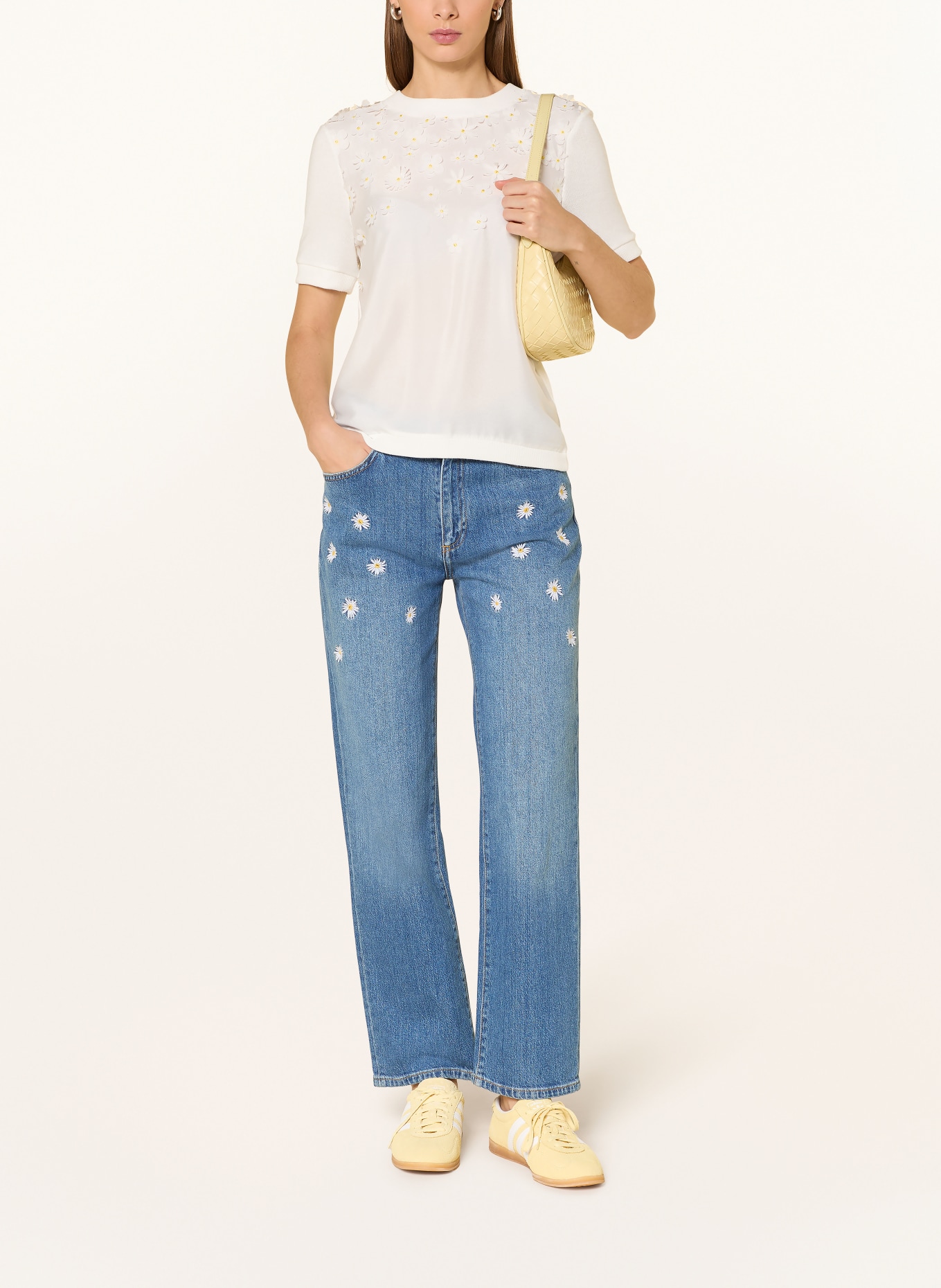 Rich & Royal Straight Jeans mit Stickereien: 700 DENIM BLUE