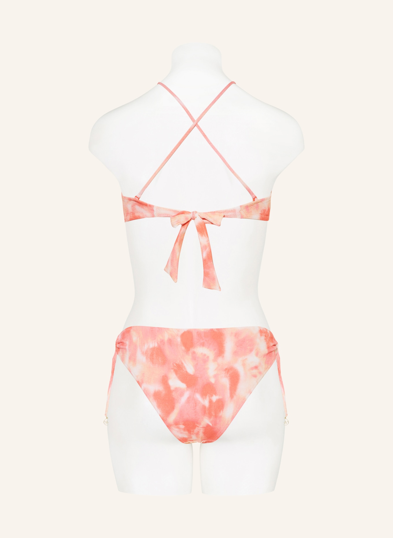 watercult Bandeau-Bikini-Top SUNHAZE DREAMS: HELLROT / CREME / HELLORANGE