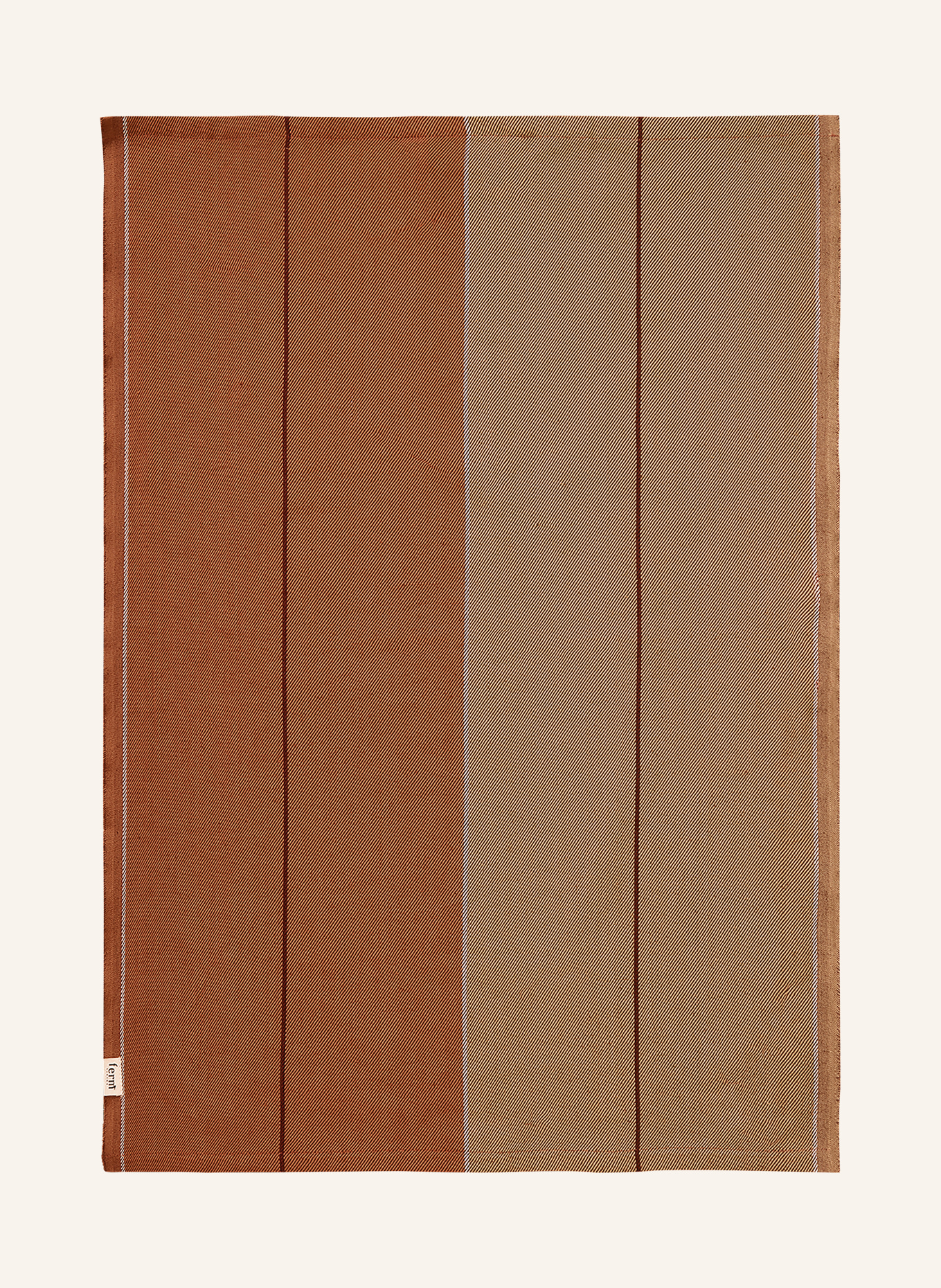 Ferm LIVING 2er-Set Geschirrtücher: BRAUN / TAUPE