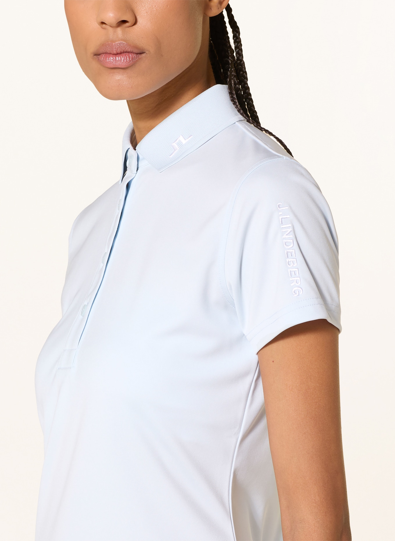 J.LINDEBERG Funktions-Poloshirt: HELLBLAU