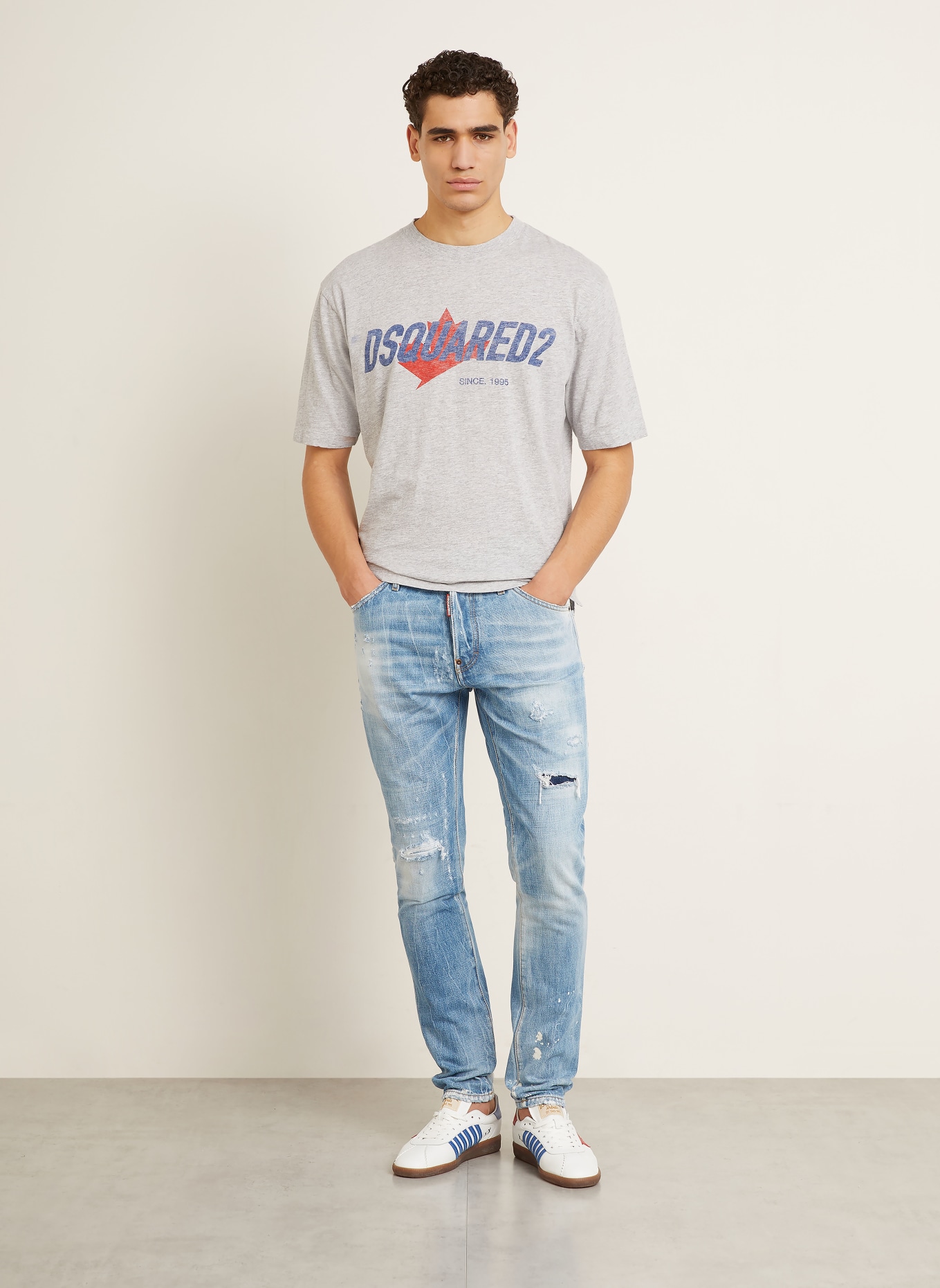 DSQUARED2 Jeans TEDDY Extra Slim Fit: 470 NAVY BLUE