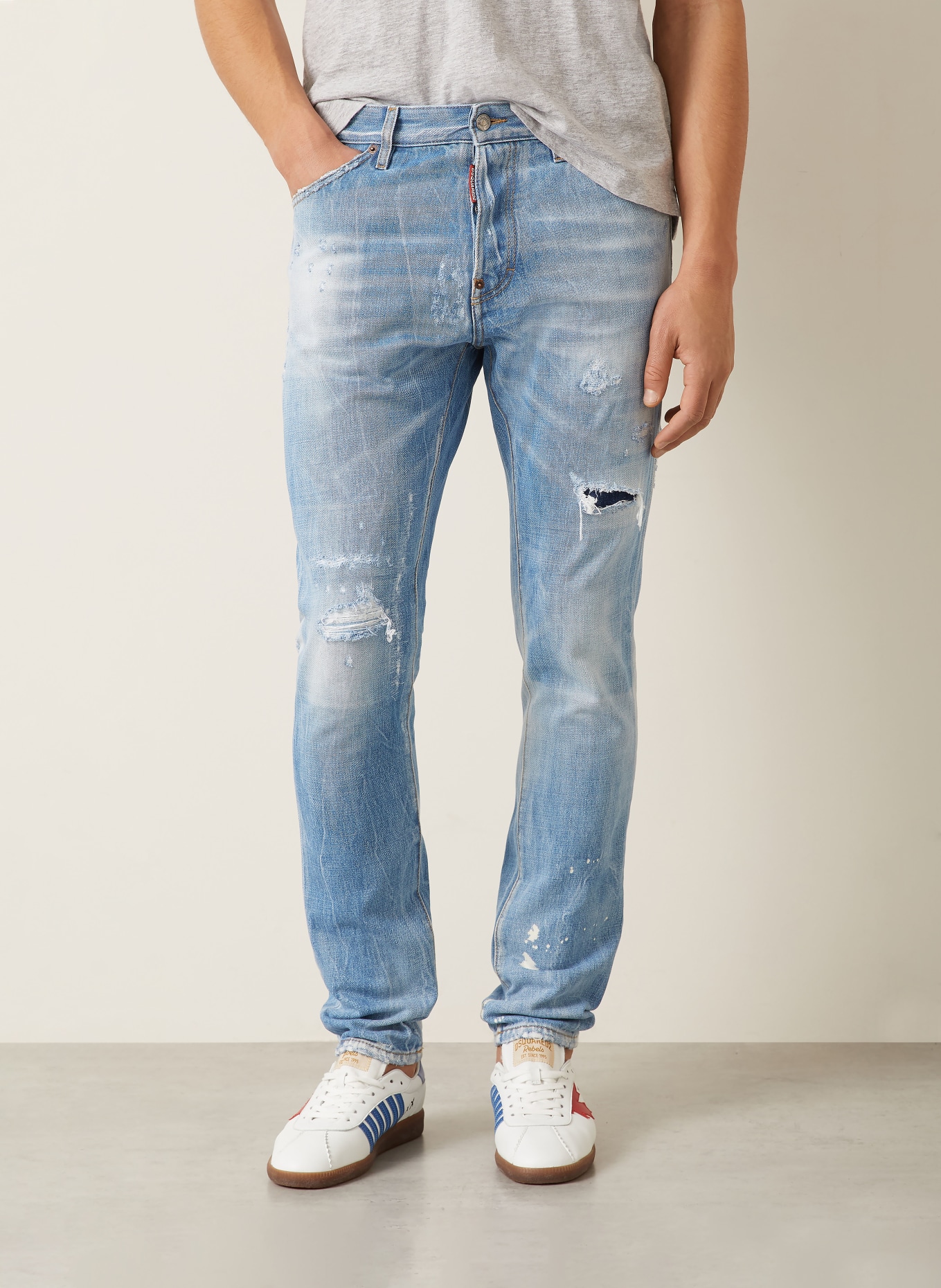 DSQUARED2 Jeans TEDDY Extra Slim Fit: 470 NAVY BLUE