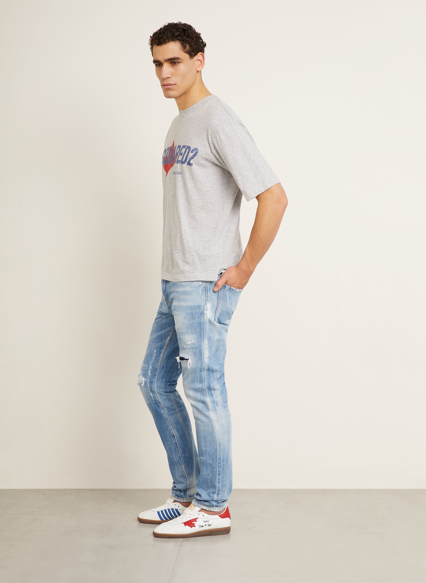 DSQUARED2 Jeans TEDDY Extra Slim Fit: 470 NAVY BLUE