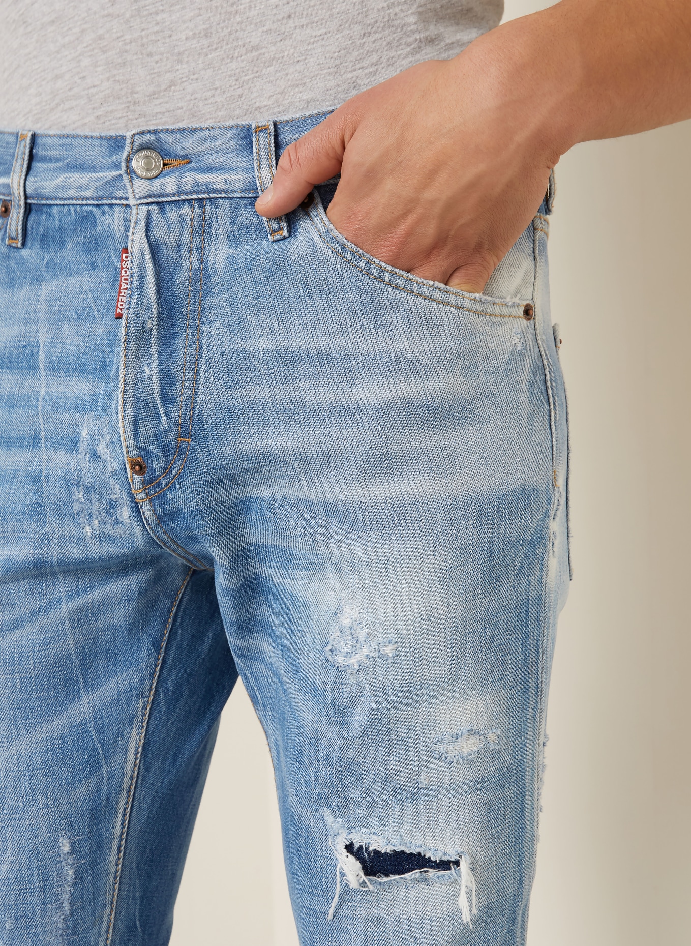 DSQUARED2 Jeans TEDDY Extra Slim Fit: 470 NAVY BLUE