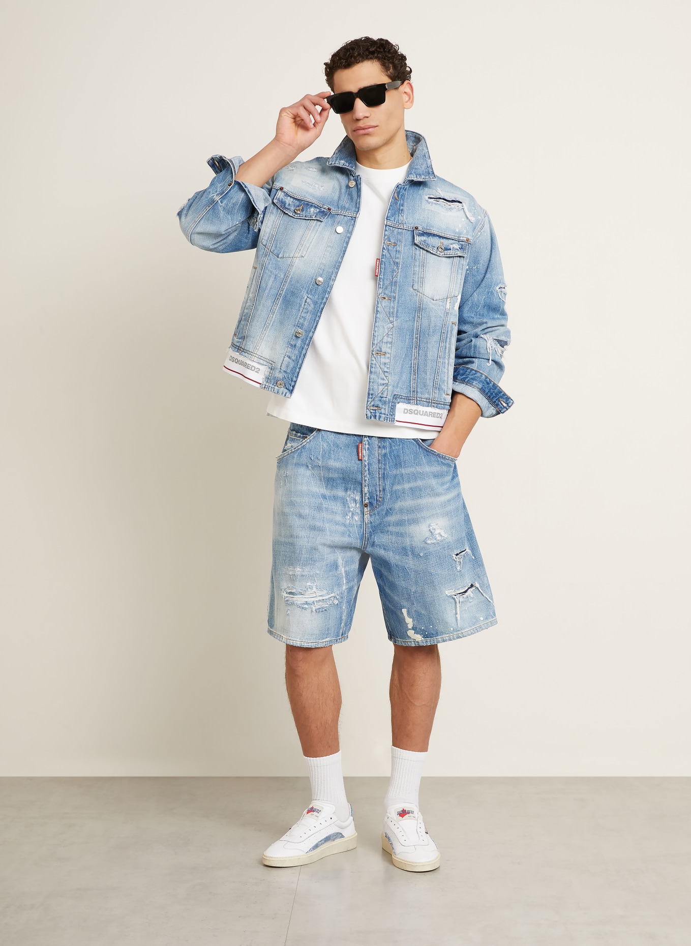 DSQUARED2 jeansshort: 470 NAVY BLUE