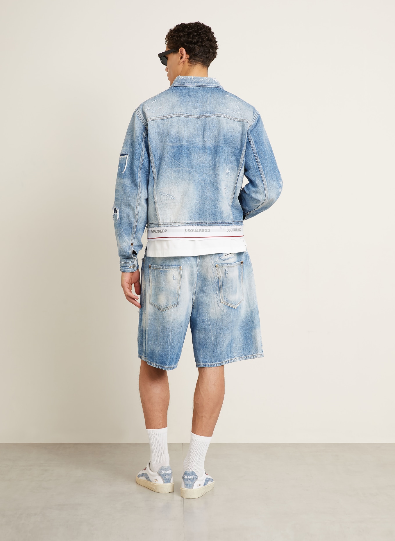 DSQUARED2 jeansshort: 470 NAVY BLUE