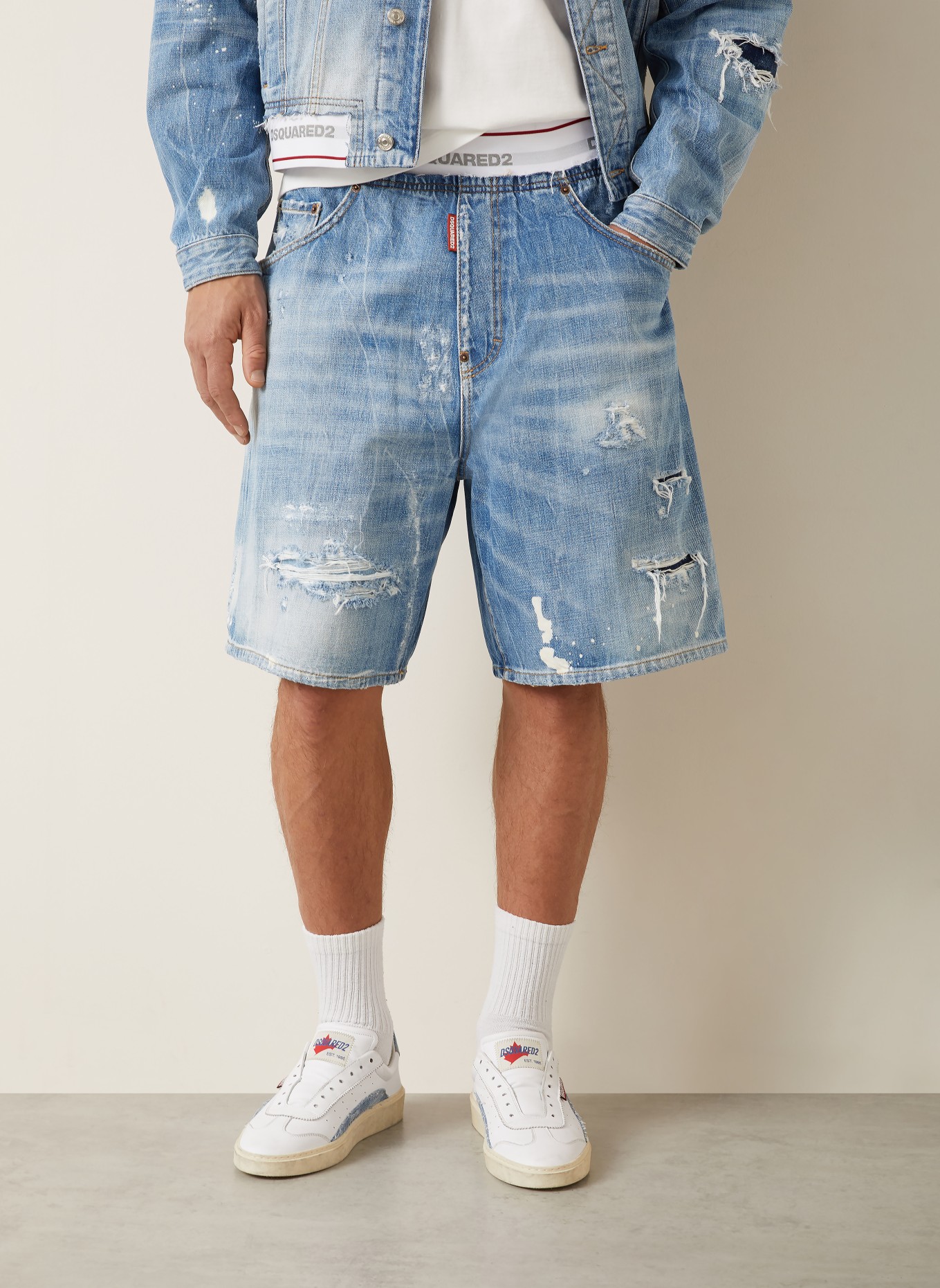 DSQUARED2 jeansshort: 470 NAVY BLUE