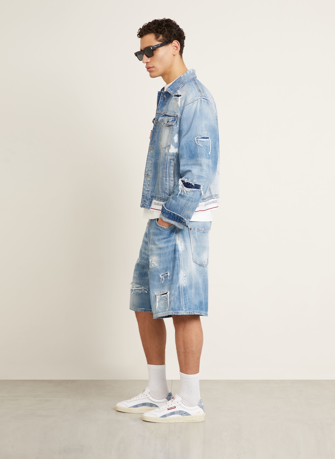 DSQUARED2 jeansshort: 470 NAVY BLUE