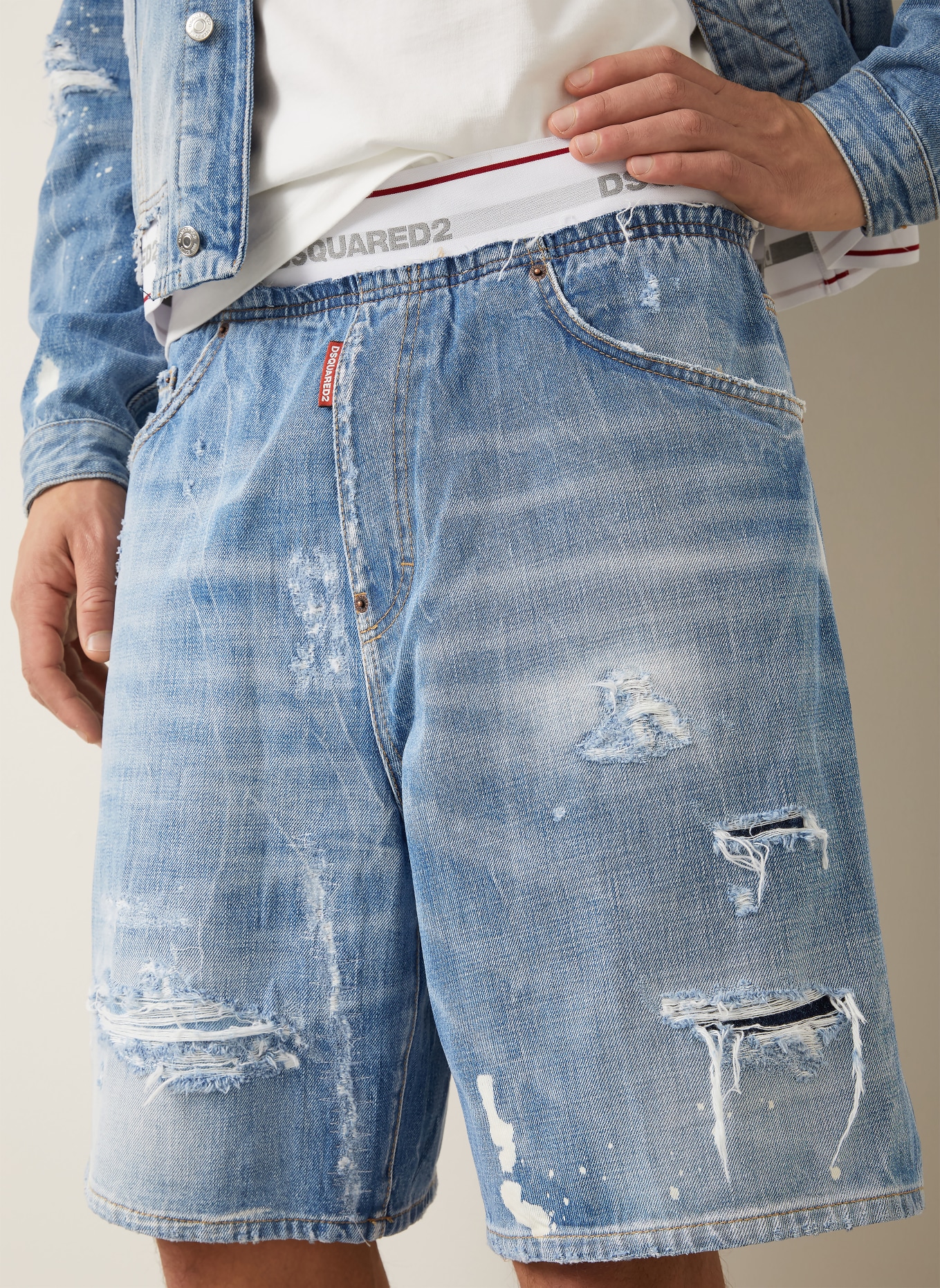 DSQUARED2 jeansshort: 470 NAVY BLUE