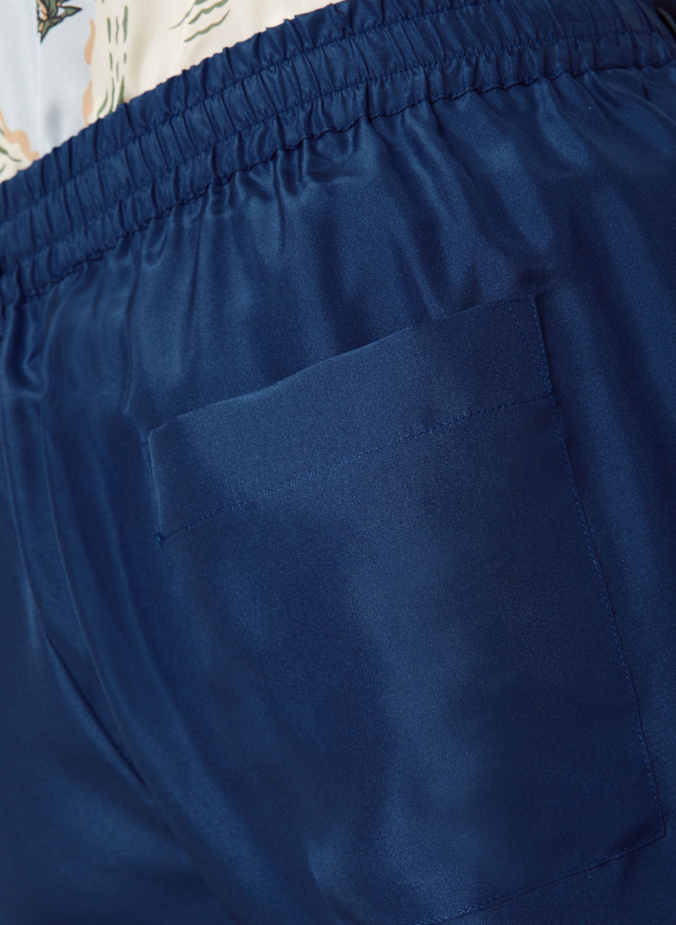 DSQUARED2 zijden shorts: DONKERBLAUW