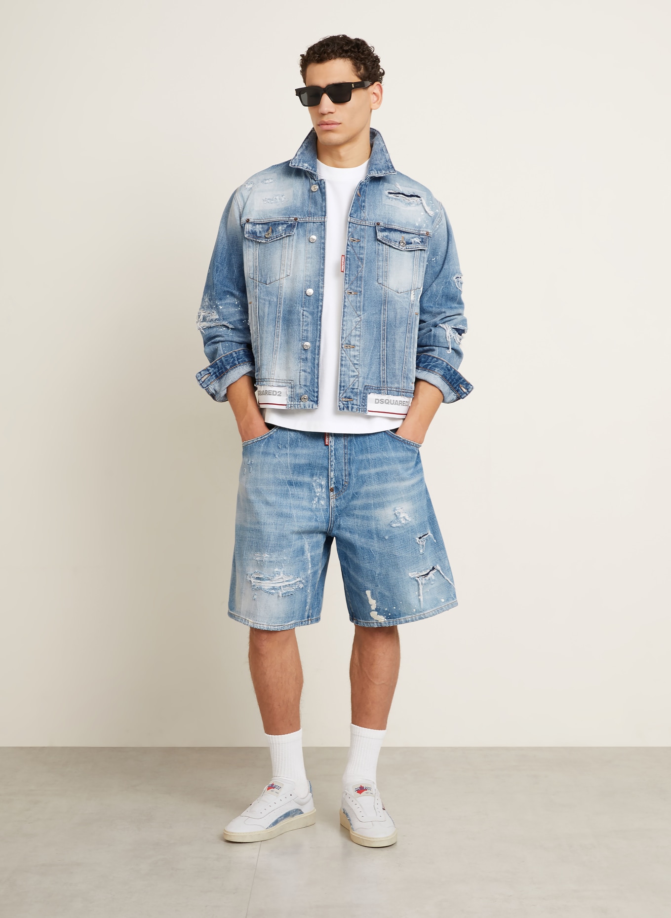 DSQUARED2 kurtka dżinsowa: NIEBIESKI