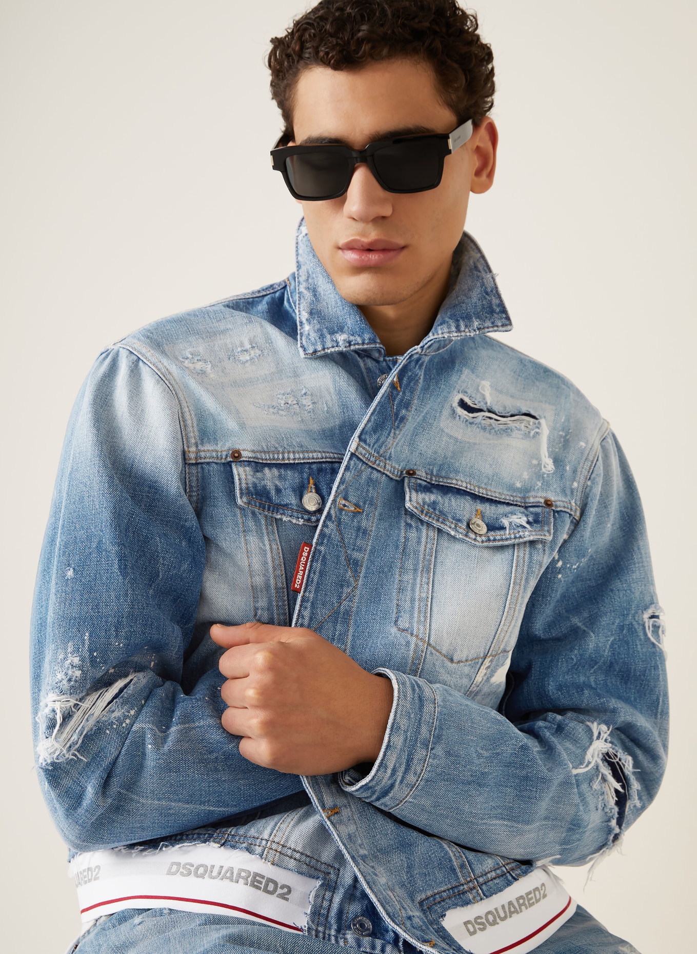 DSQUARED2 kurtka dżinsowa: NIEBIESKI