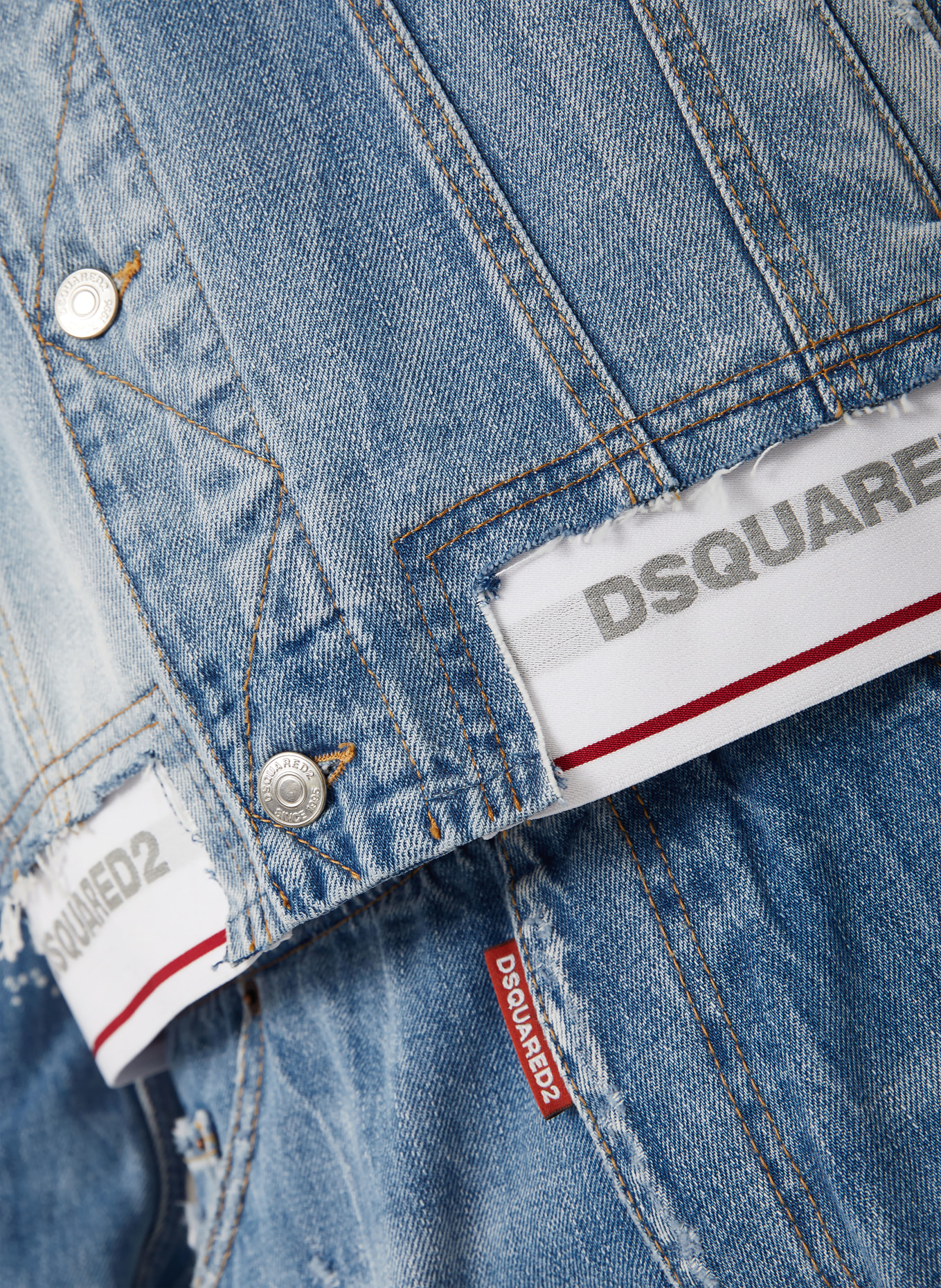 DSQUARED2 kurtka dżinsowa: NIEBIESKI