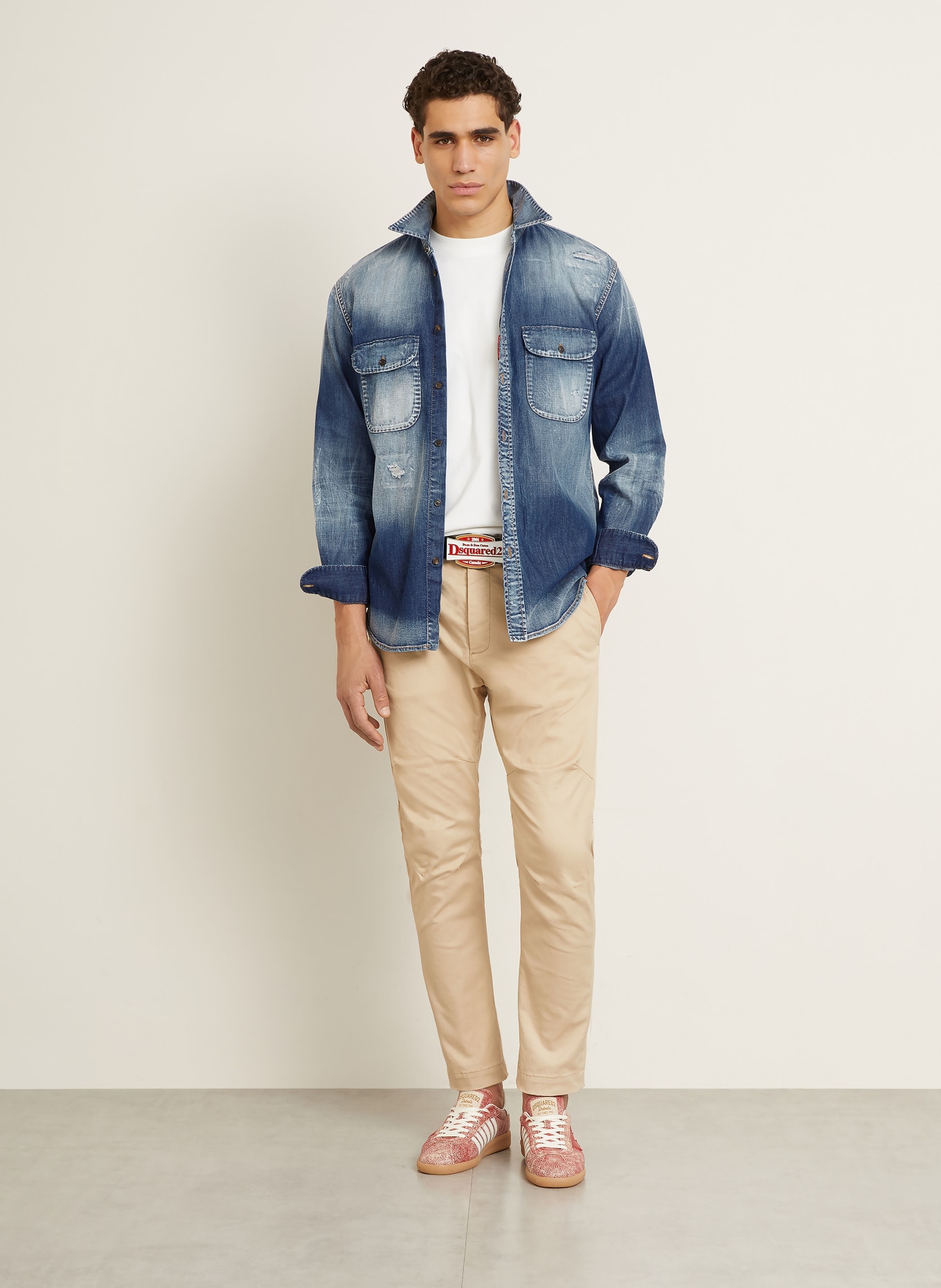 DSQUARED2 Jeanshemd Comfort Fit: BLAUW