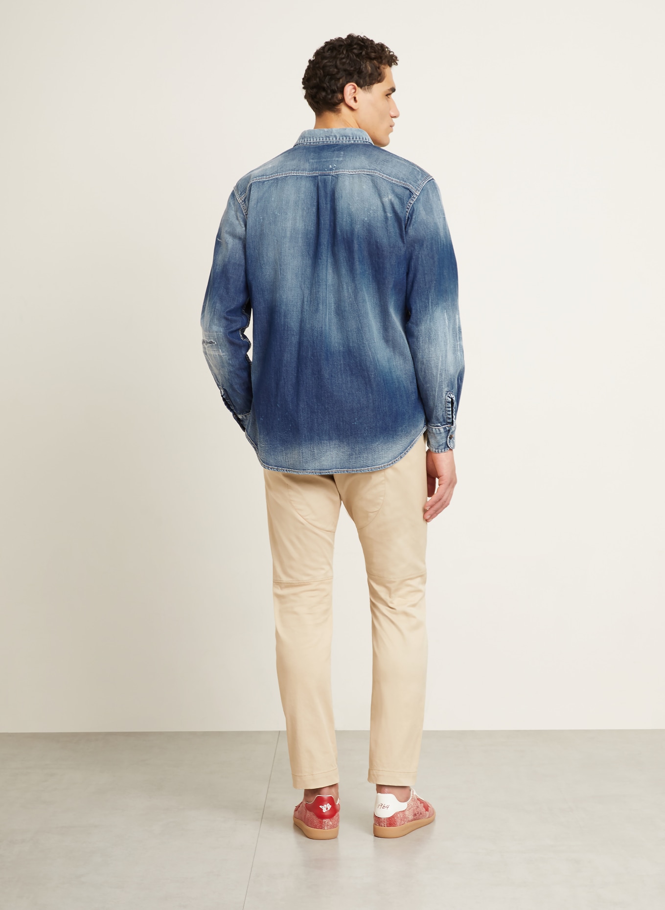 DSQUARED2 Jeanshemd Comfort Fit: BLAUW