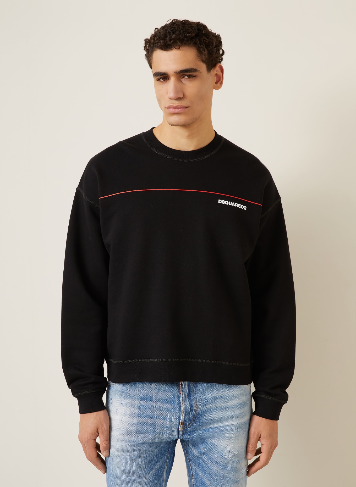 DSQUARED2 mikina: ČERNÁ