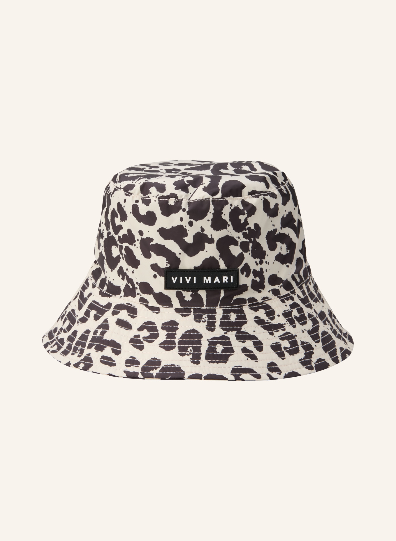 VIVI MARI Bucket-Hat: CREME / SCHWARZ