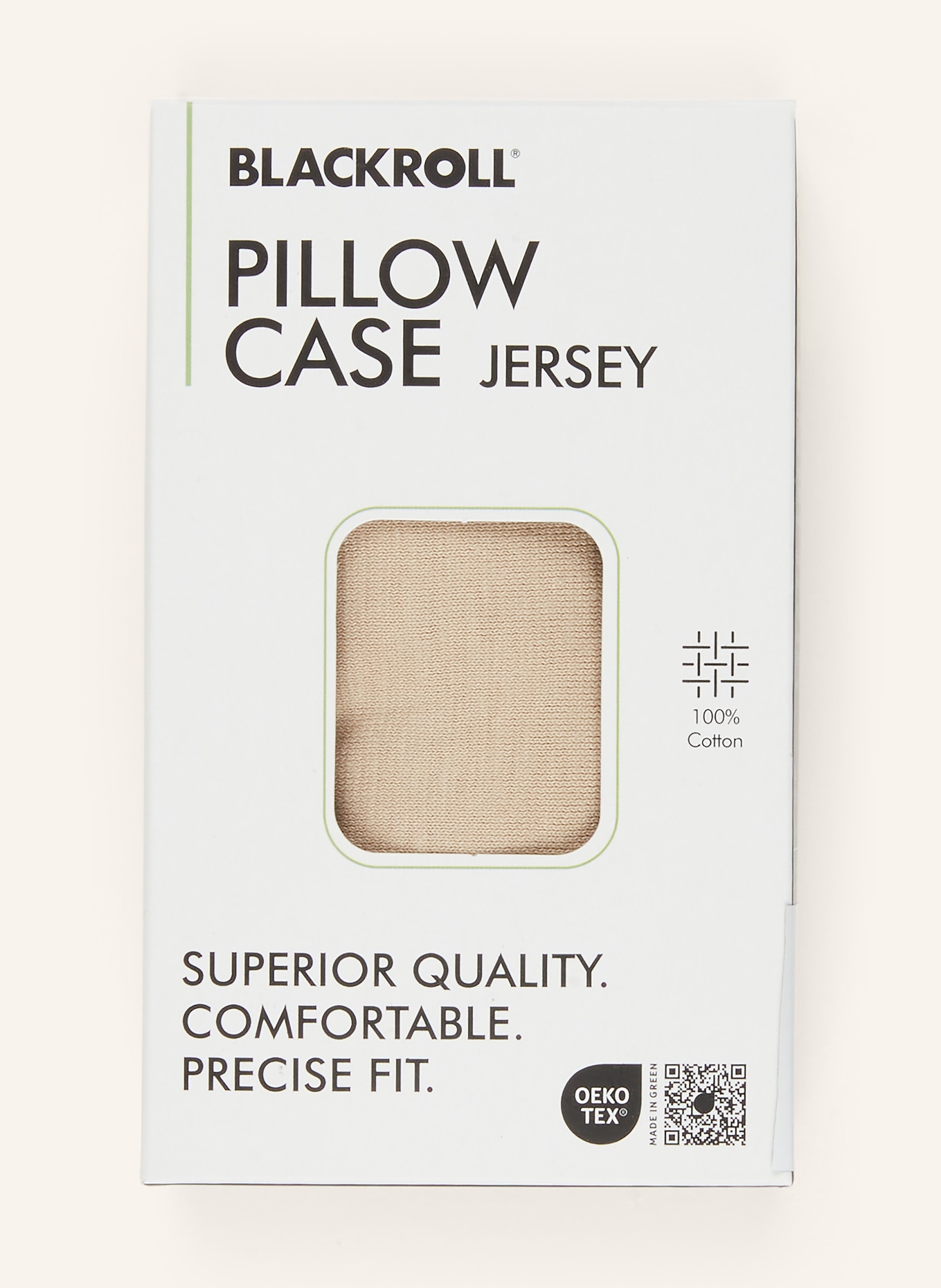BLACKROLL Kissenhülle BLACKROLL® PILLOW CASE JERSEY: BEIGE