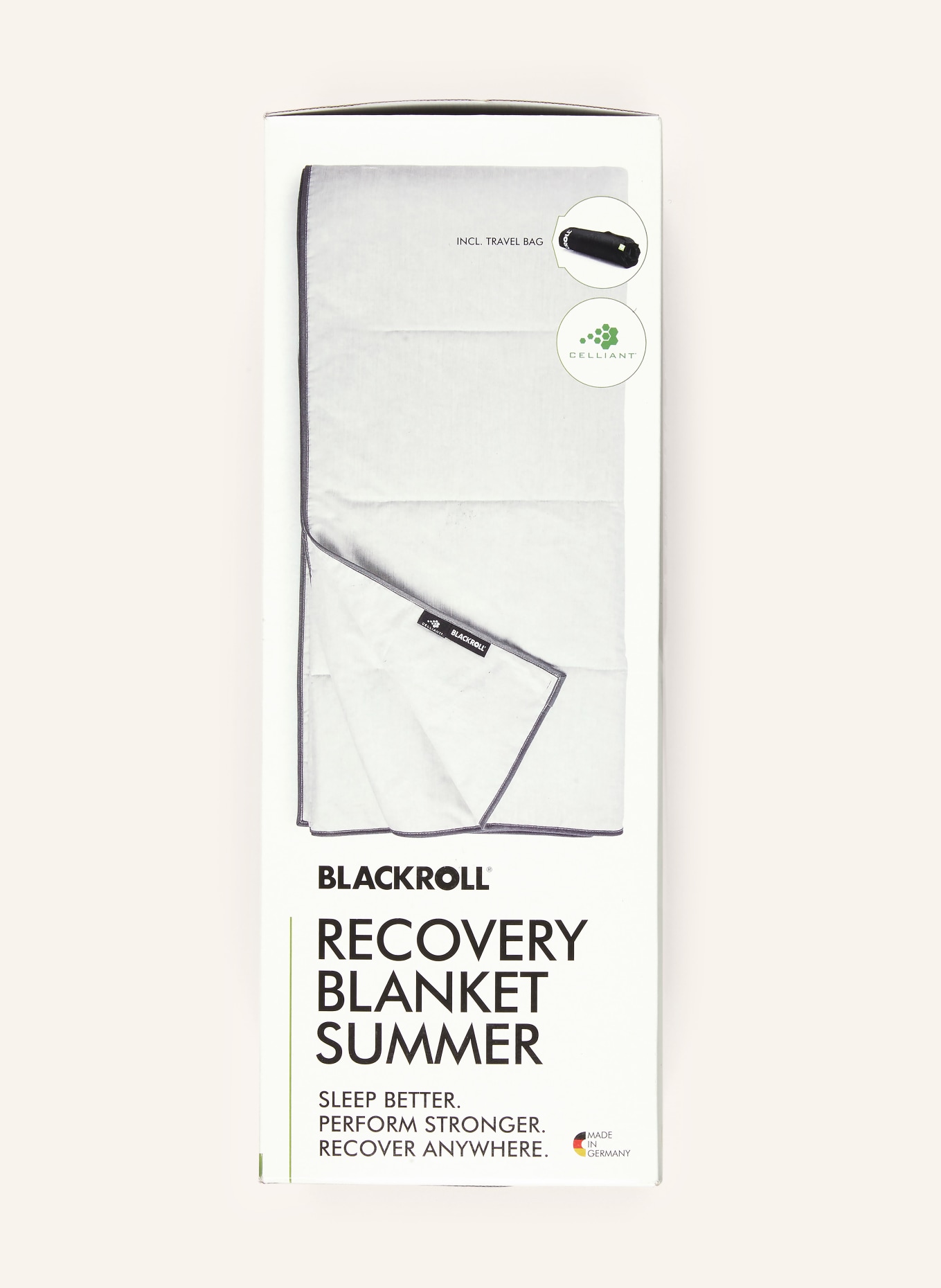 BLACKROLL Sommerdecke RECOVERY BLANKET SUMMER: WEISS