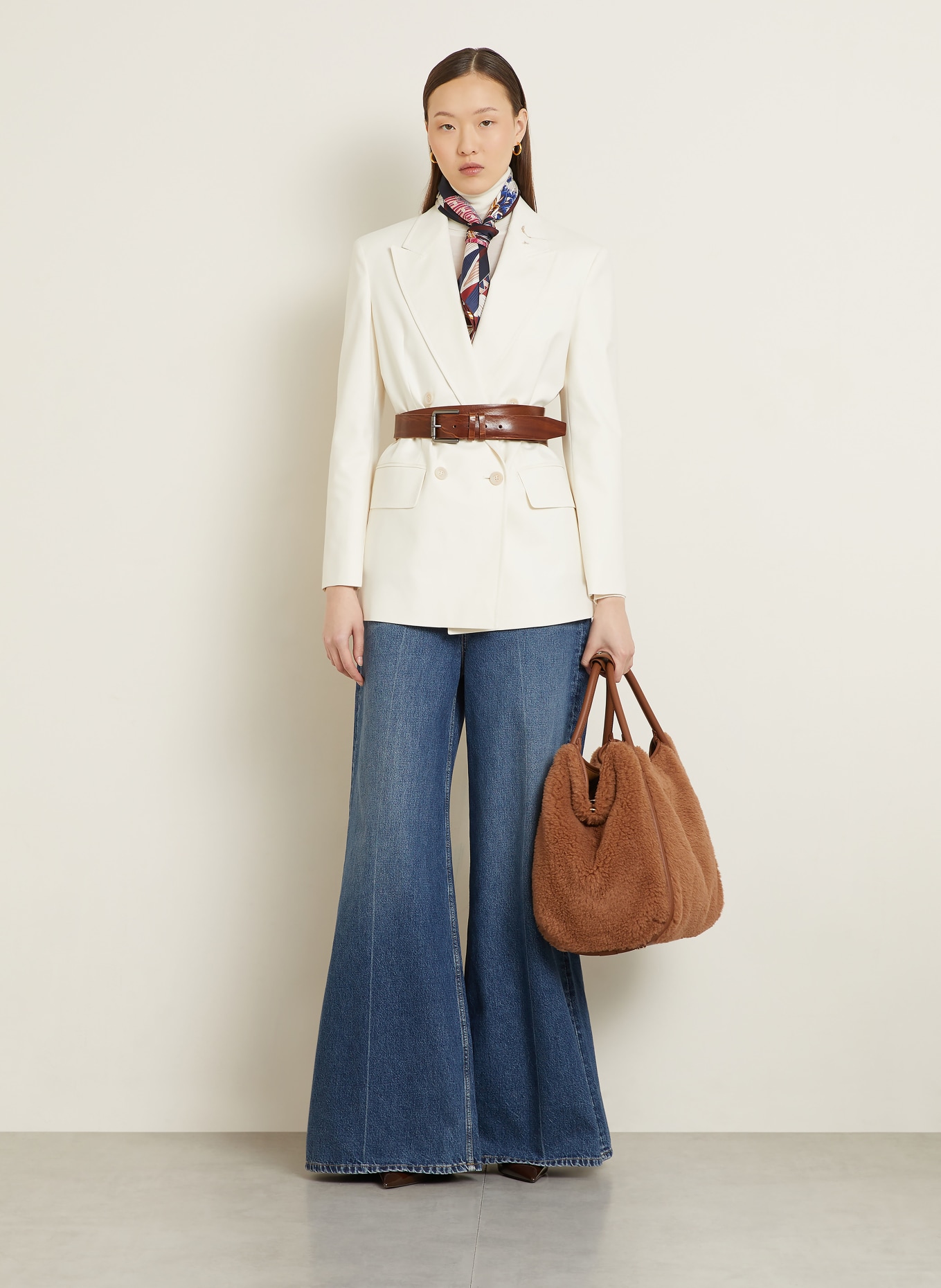 Max Mara Handtasche MARINE: HELLBRAUN