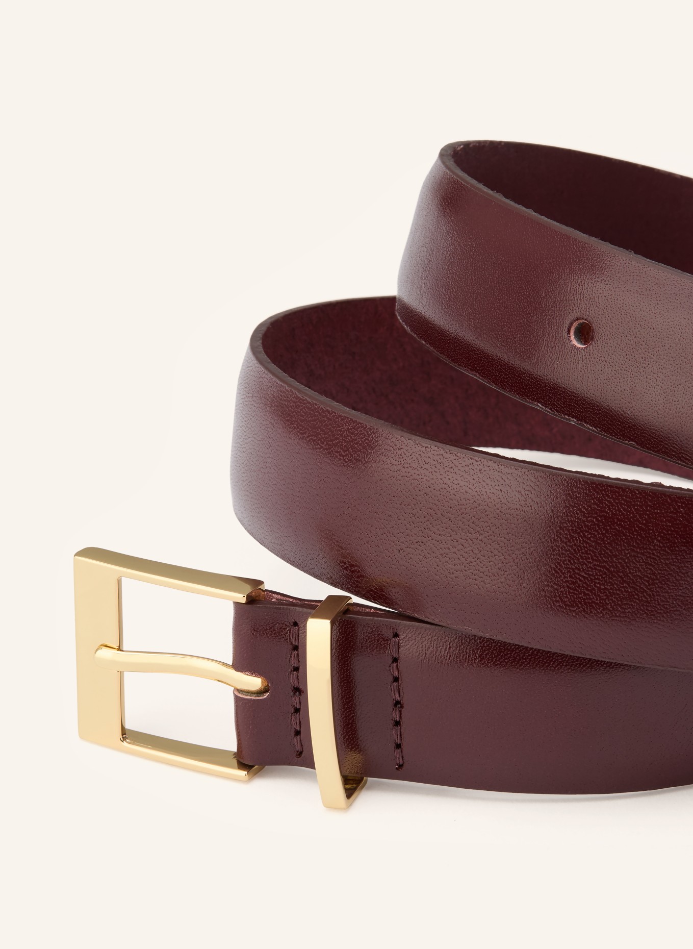 ARKET Ledergürtel: DUNKELROT