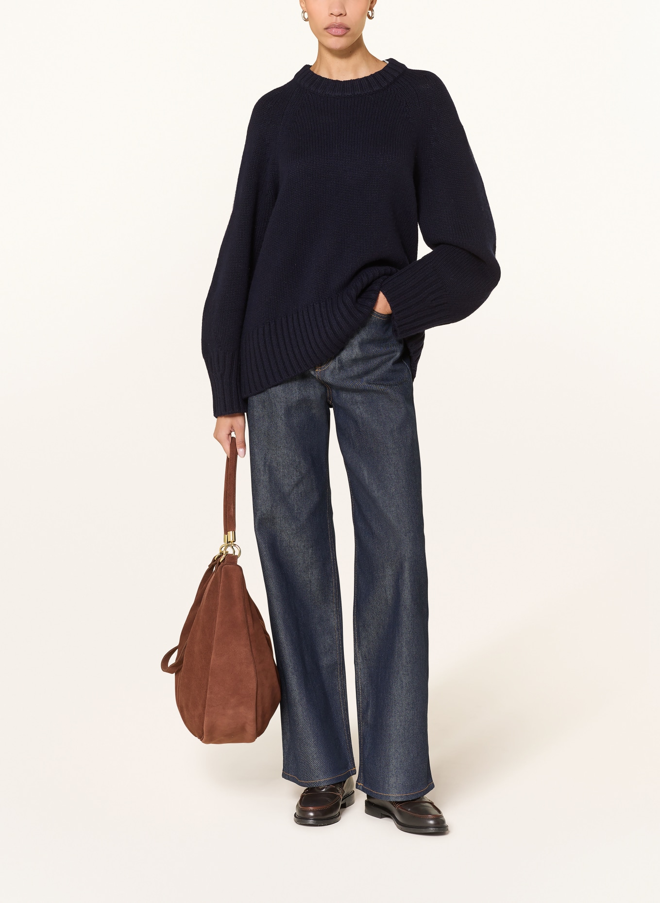 ARKET Cashmere-Pullover: DUNKELBLAU