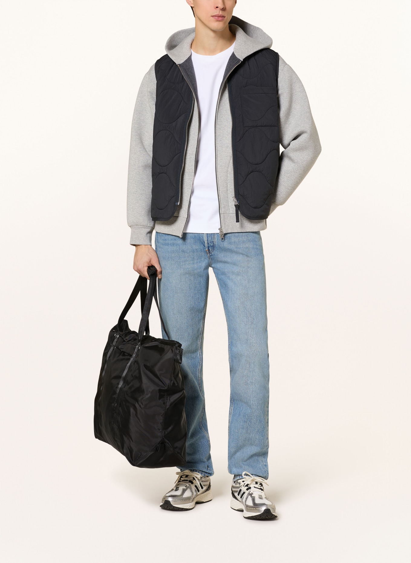 ARKET Steppweste: SCHWARZ