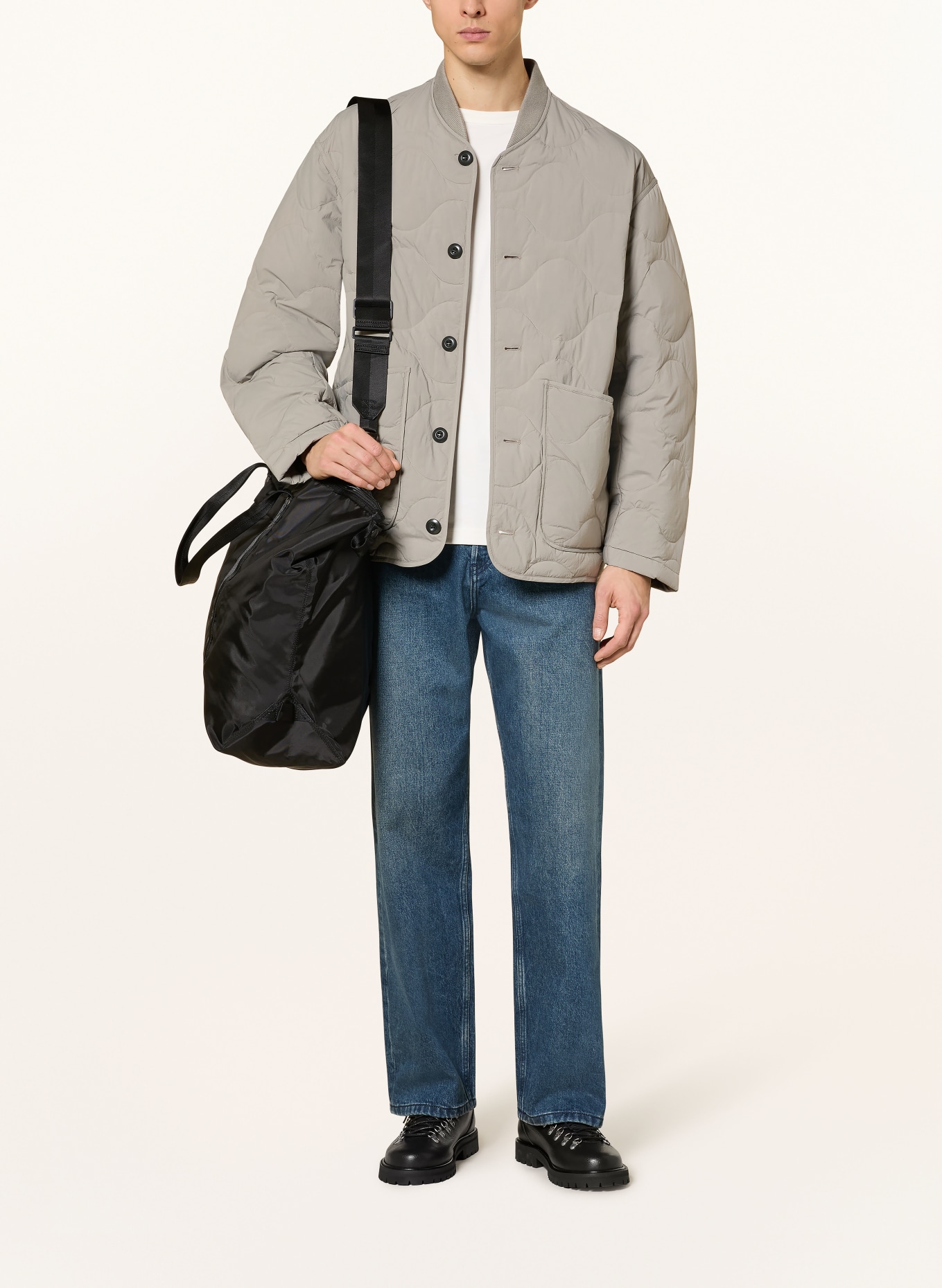 ARKET Lightweight-Daunenjacke: GRAU