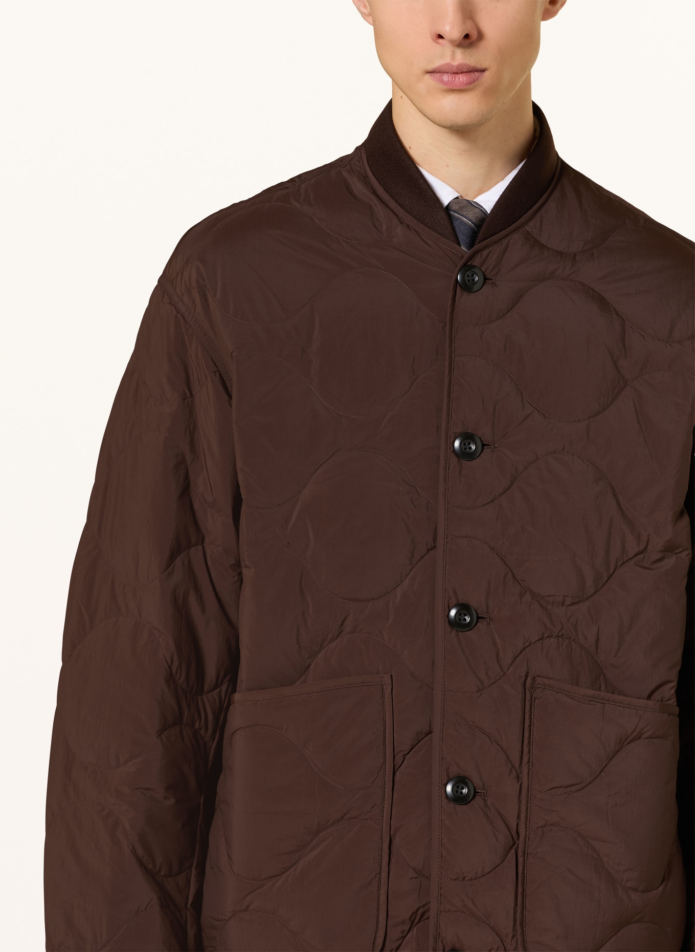 ARKET Lightweight-Daunenjacke: DUNKELBRAUN