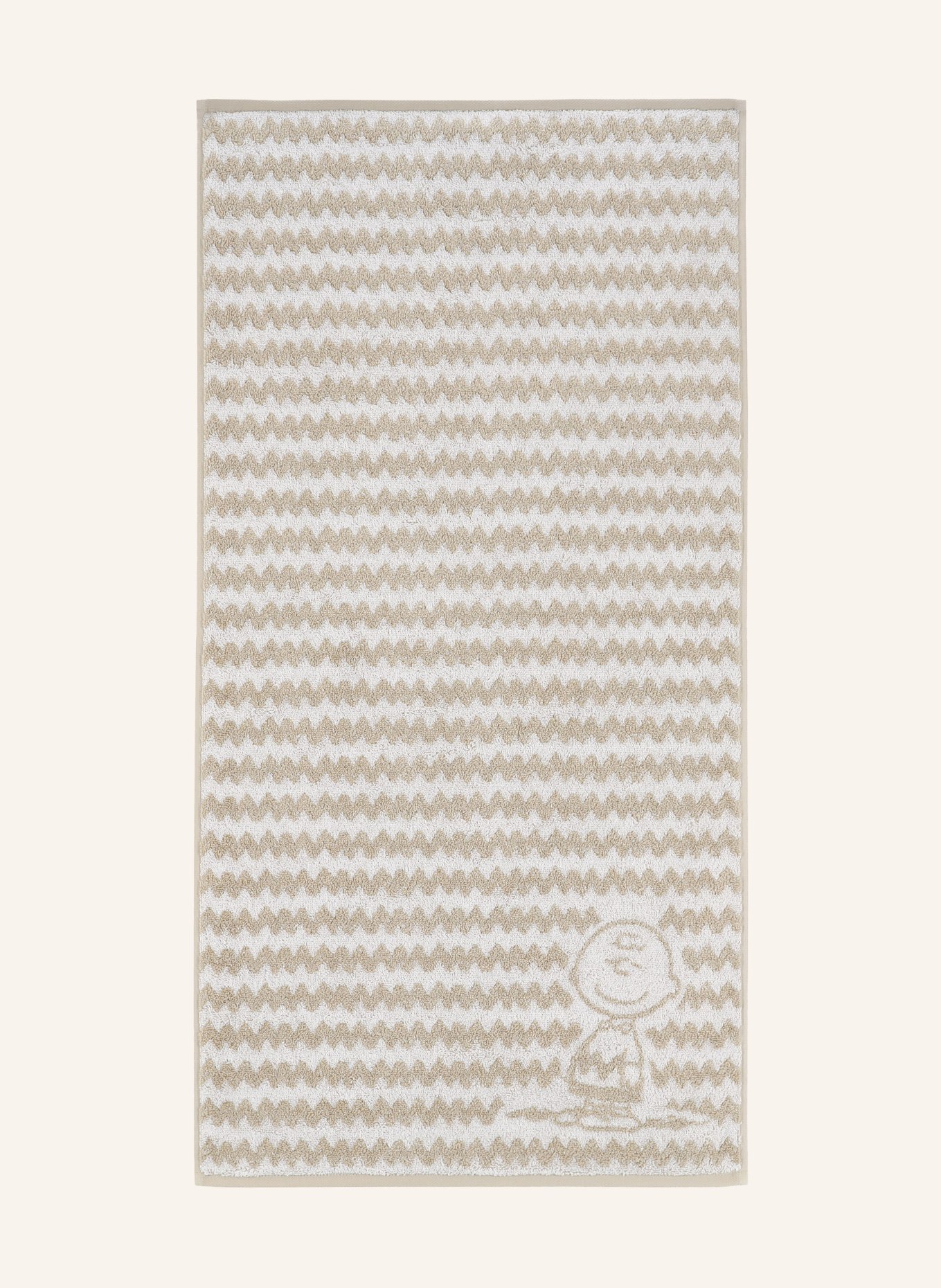 VOSSEN Handtuch CHARLIE BROWN: BEIGE / CREME