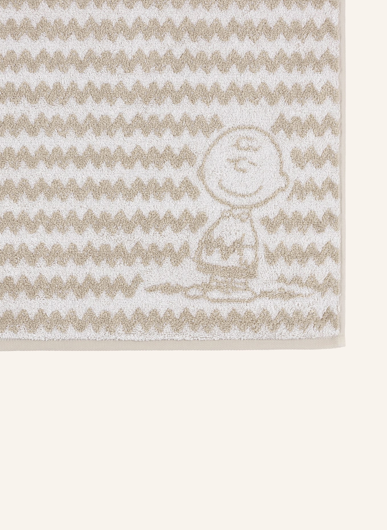 VOSSEN Handtuch CHARLIE BROWN: BEIGE / CREME