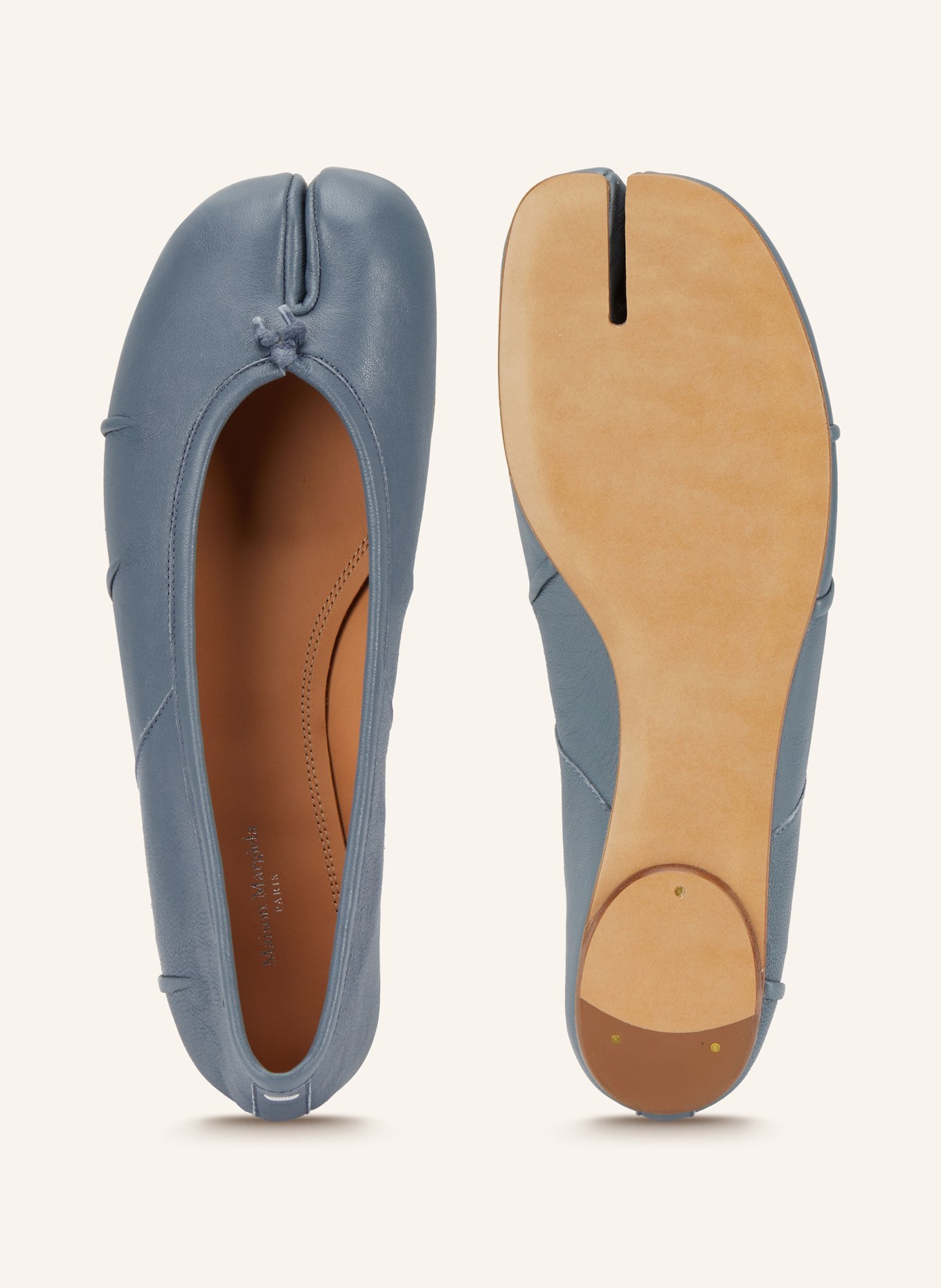 Maison Margiela Ballerinas TABI: BLAUGRAU
