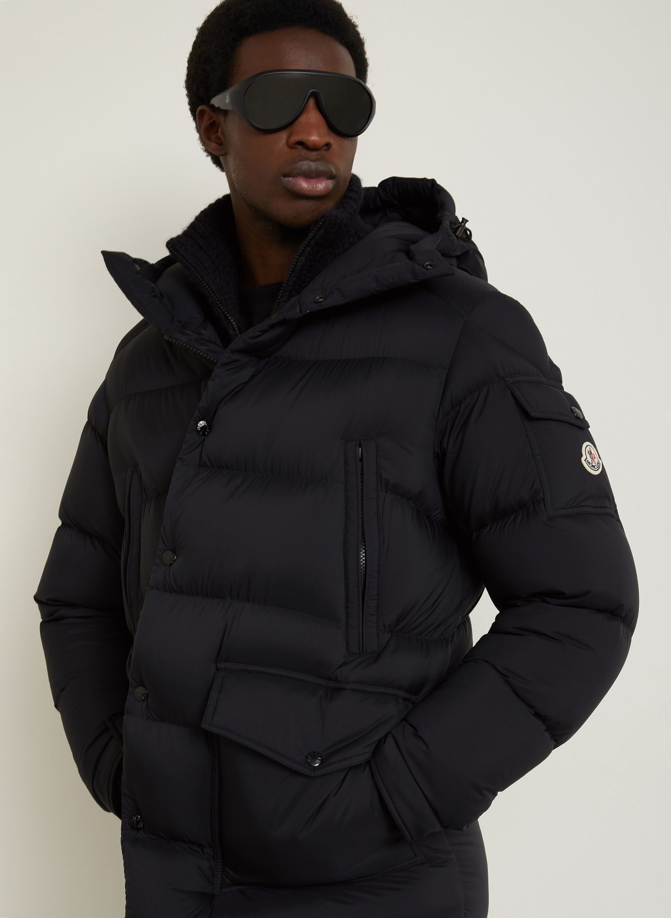 MONCLER Kurtka puchowa BRETAGNE: CZARNY