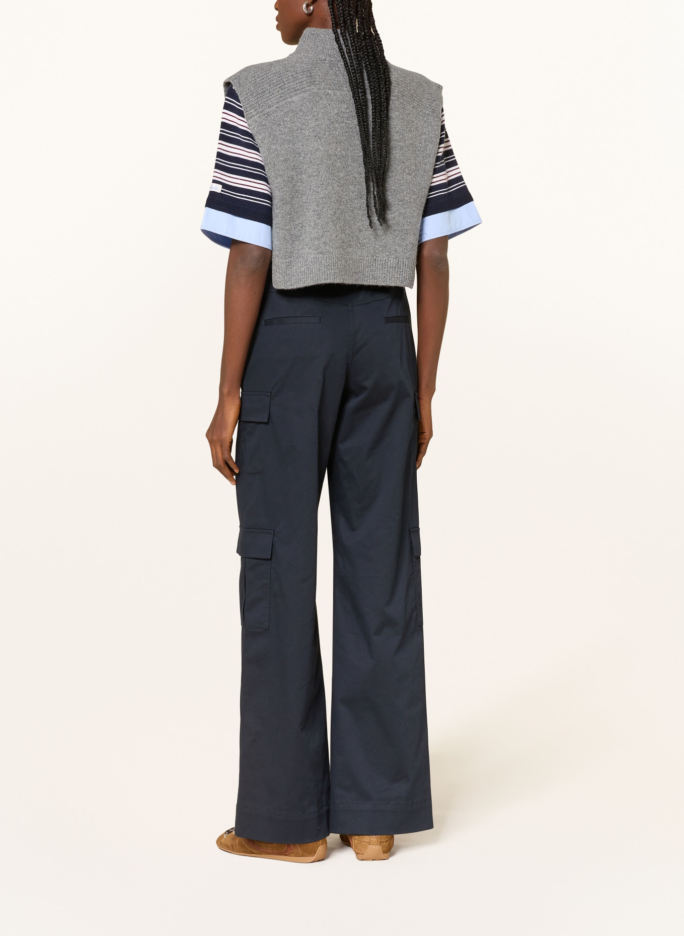 CLAUDIE PIERLOT Cargohose: DUNKELBLAU