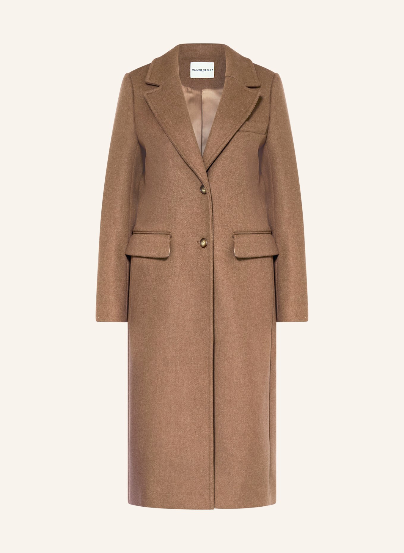 CLAUDIE PIERLOT Wollmantel: CAMEL