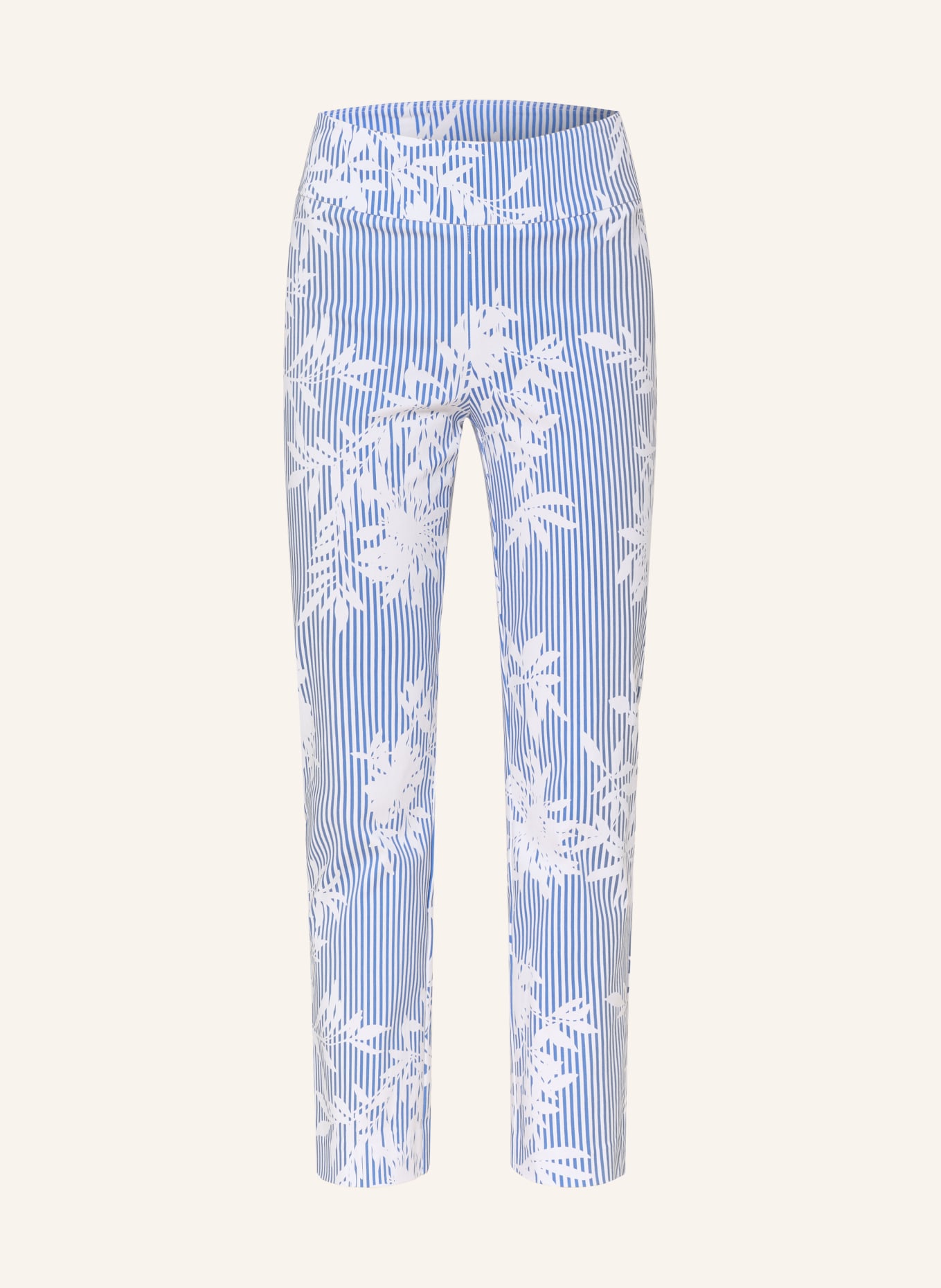 Joseph Ribkoff 7/8 pants: BLUE / WHITE