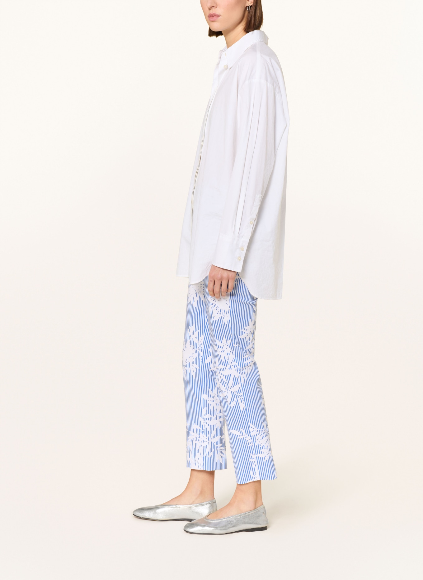 Joseph Ribkoff 7/8 pants: BLUE / WHITE